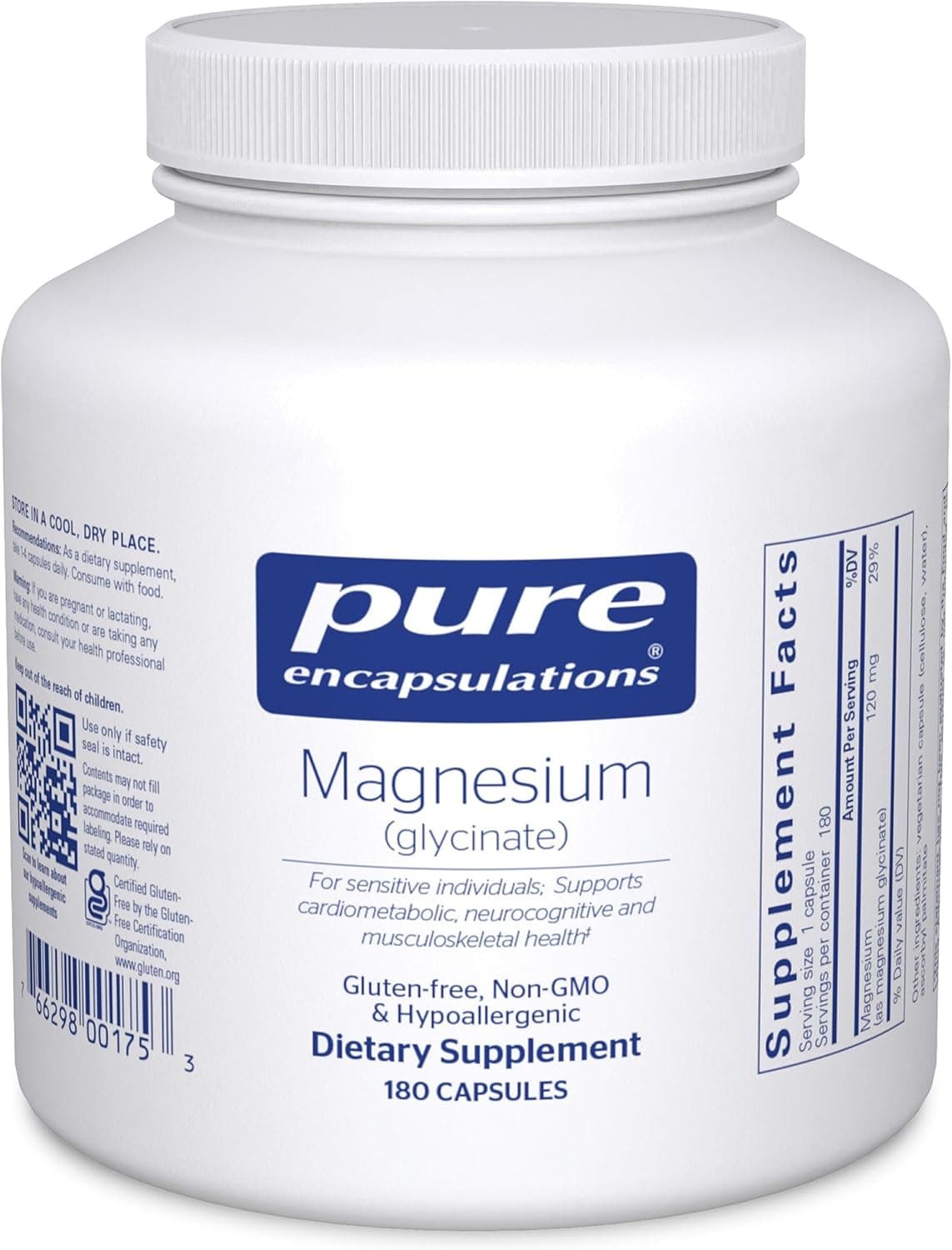 Pure Encapsulations Magnesium Glycinate, 180 Capsules - image 1