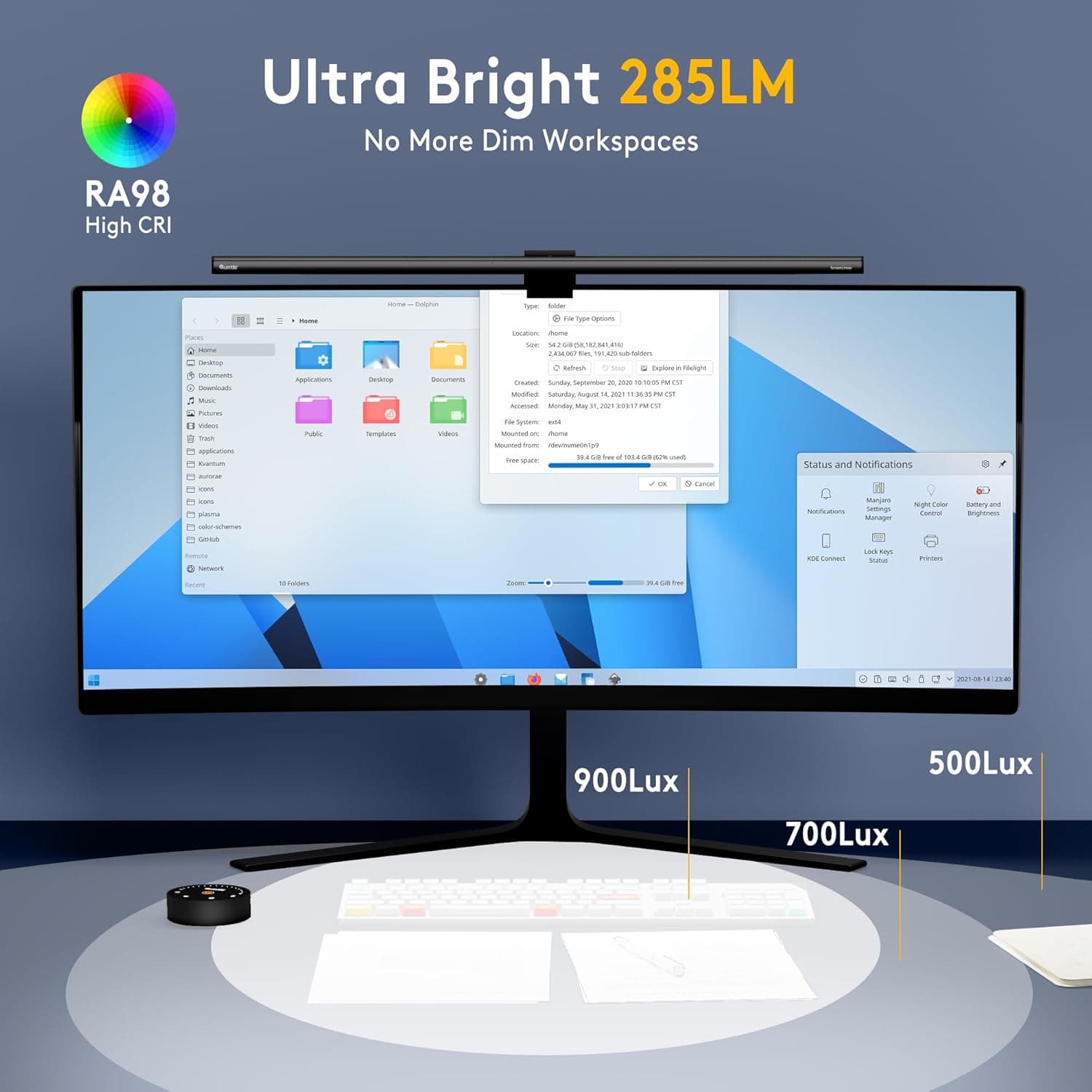 Quntis ScreenLinear Radar Pro+ Monitor Light Bar thumbnail 2