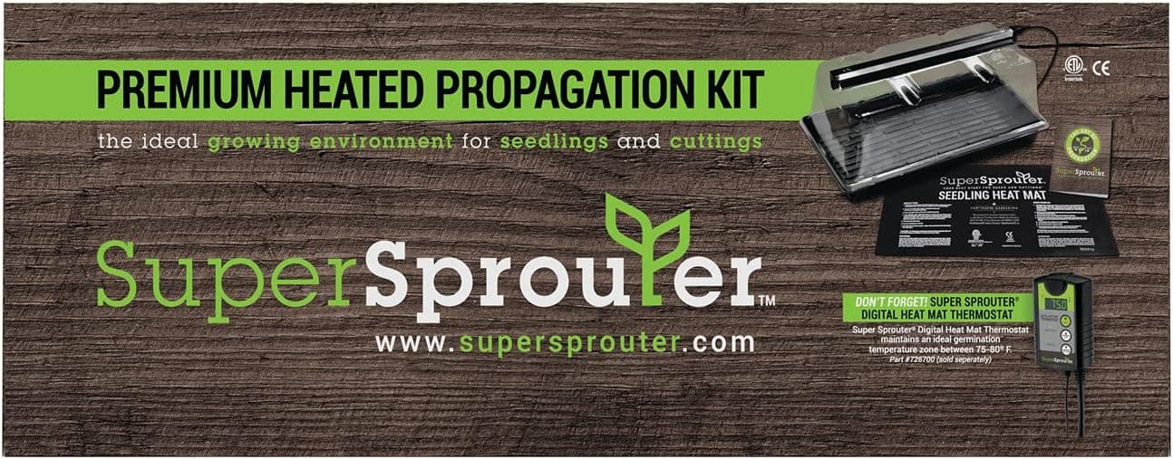 Super Sprouter Premium Heated Propagation Kit with T5 Light thumbnail 3