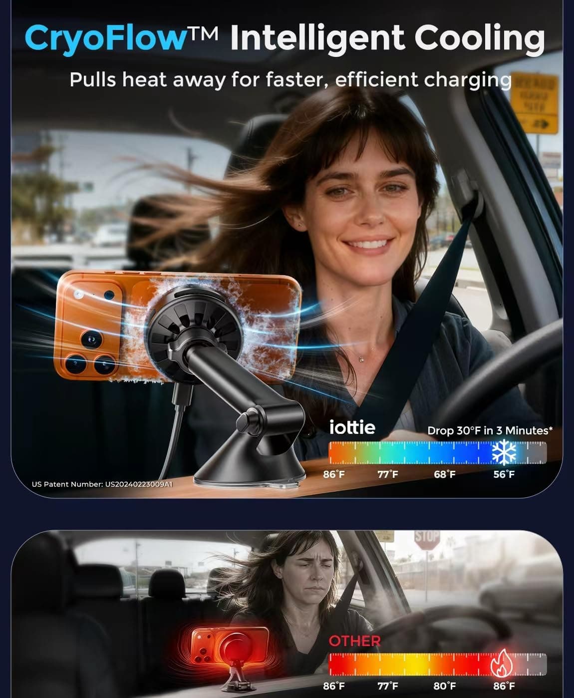 iOttie Velox Pro Qi2.2 25W Magnetic Wireless Car Charger thumbnail 3