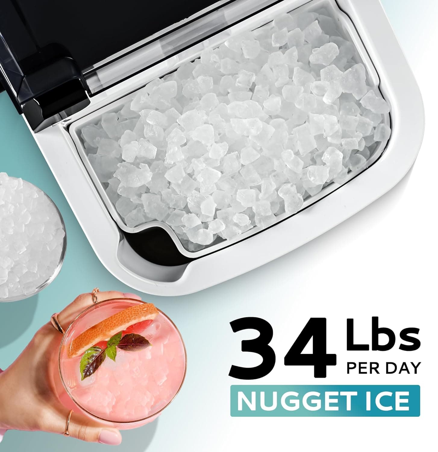 EUHOMY Nugget Ice Maker Countertop thumbnail 2