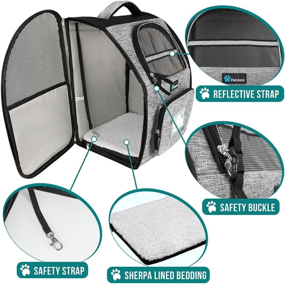 PetAmi Deluxe Pet Carrier Backpack thumbnail 4