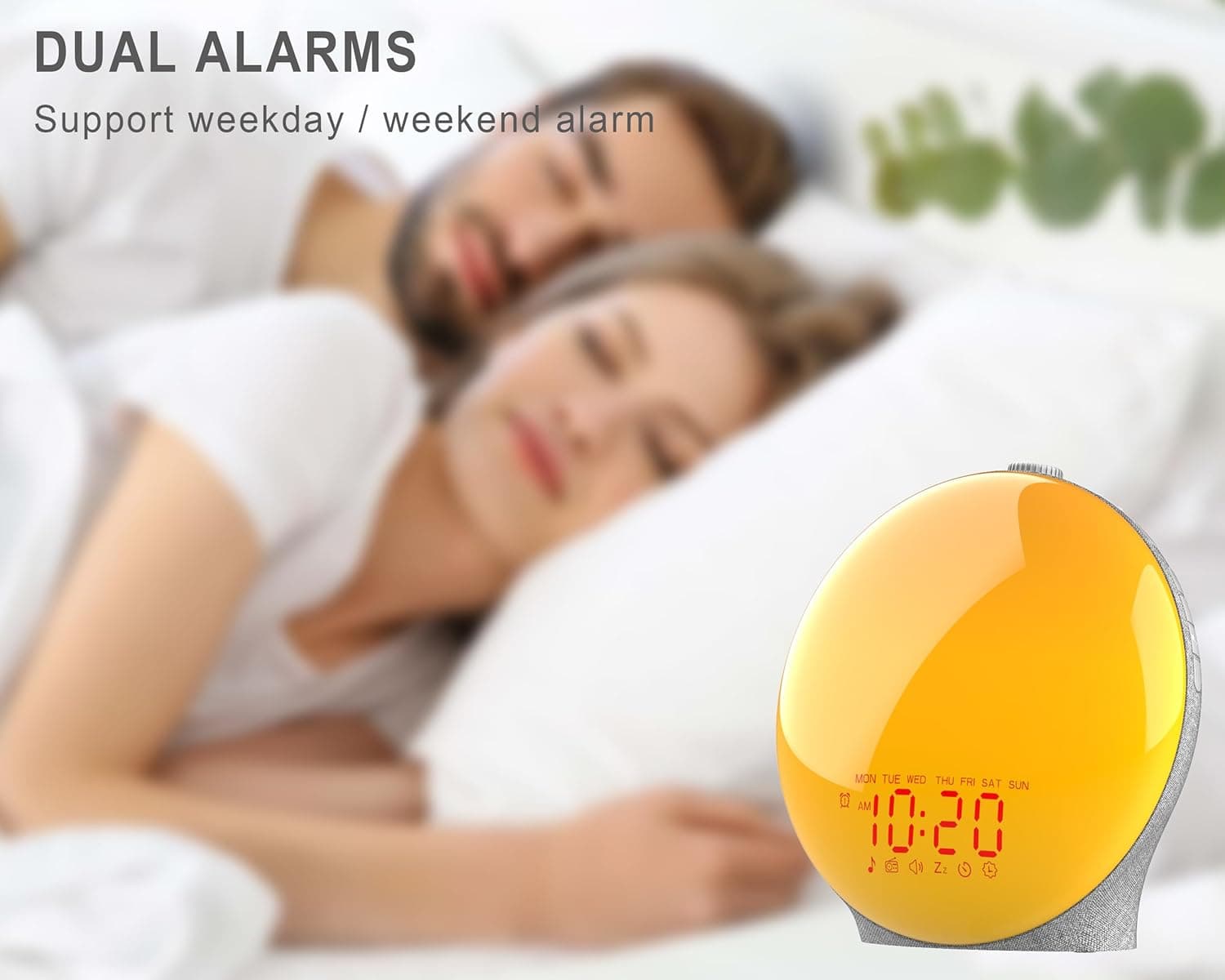 JALL Wake Up Light Sunrise Alarm Clock thumbnail 4