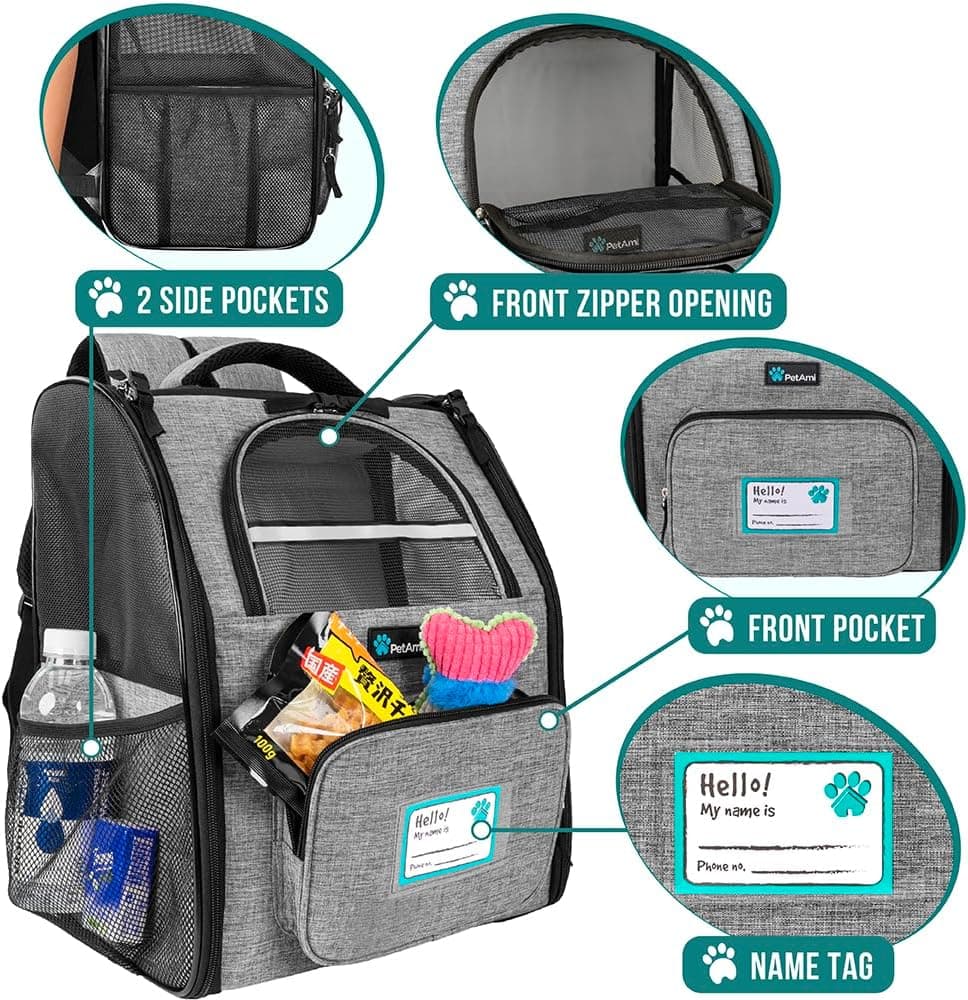 PetAmi Deluxe Pet Carrier Backpack thumbnail 3