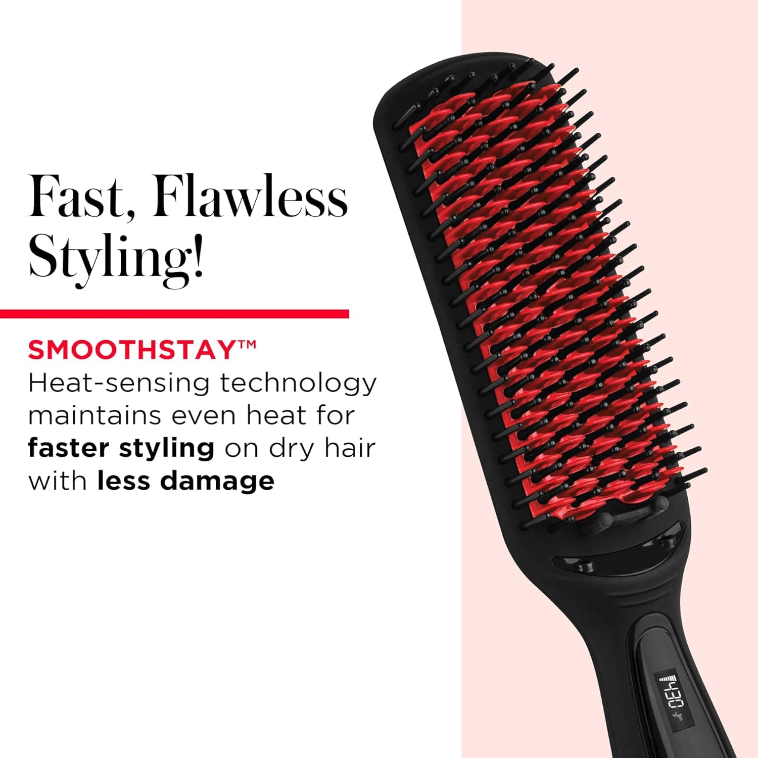 REVLON SmoothStay XL Hair Straightener Brush thumbnail 4