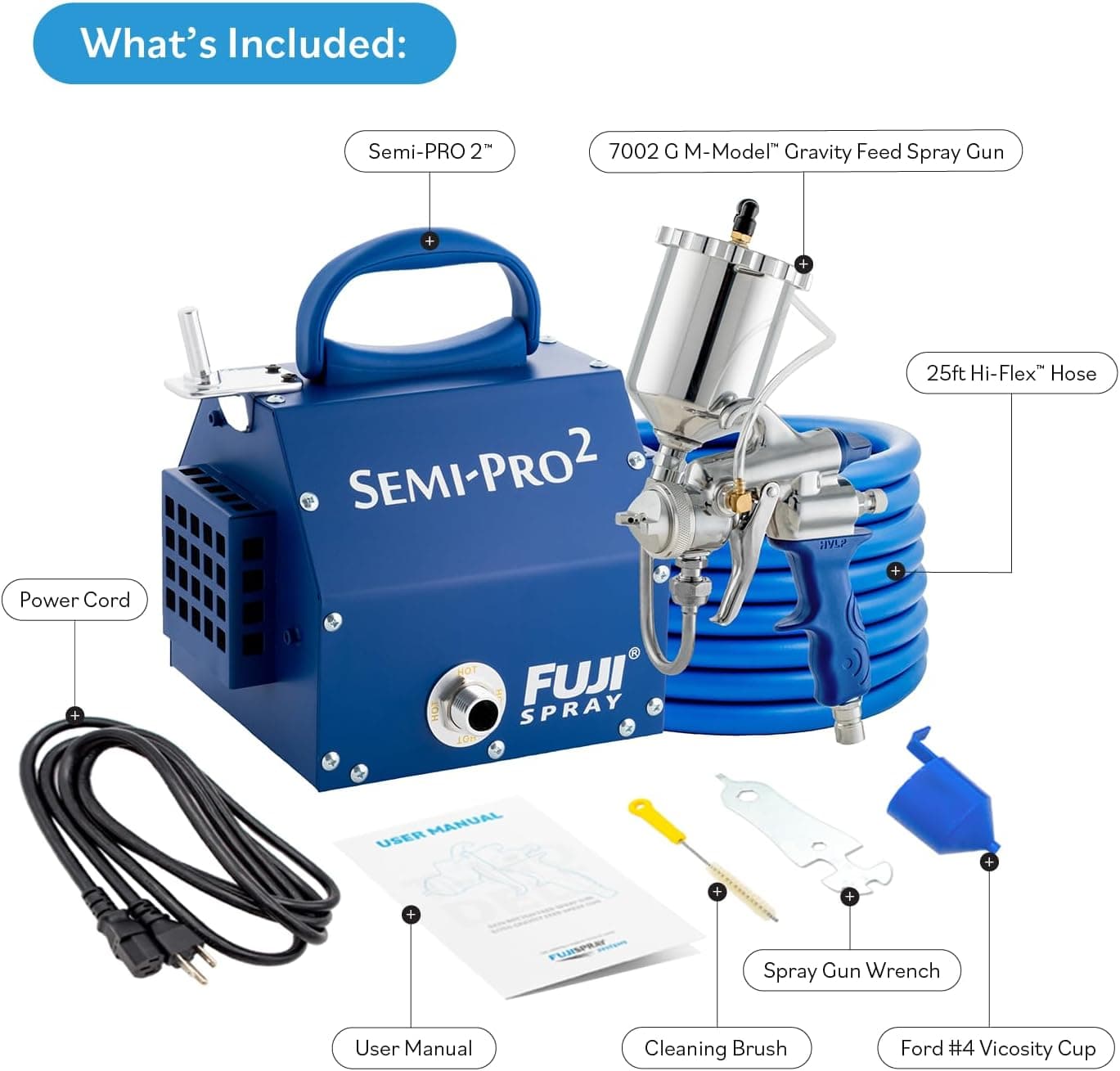 Fuji 2203G Semi-PRO 2 Gravity HVLP Spray System thumbnail 2