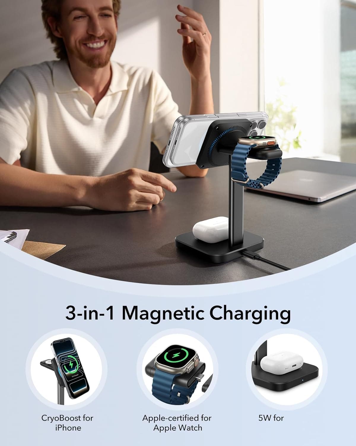 ESR 3-in-1 Charging Station with CryoBoost thumbnail 5