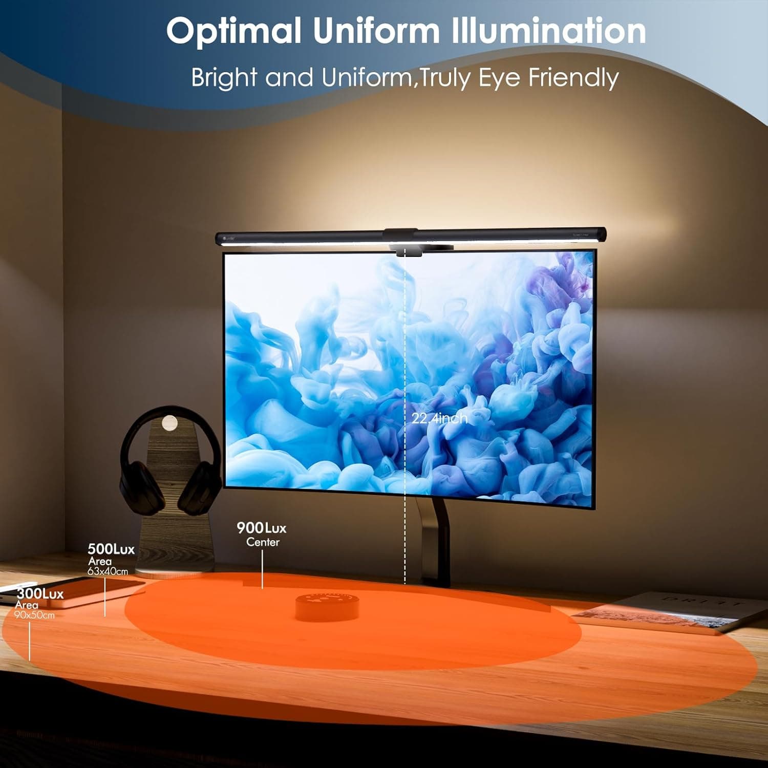 Quntis Dual Light Monitor Light Bar with Backlight thumbnail 2