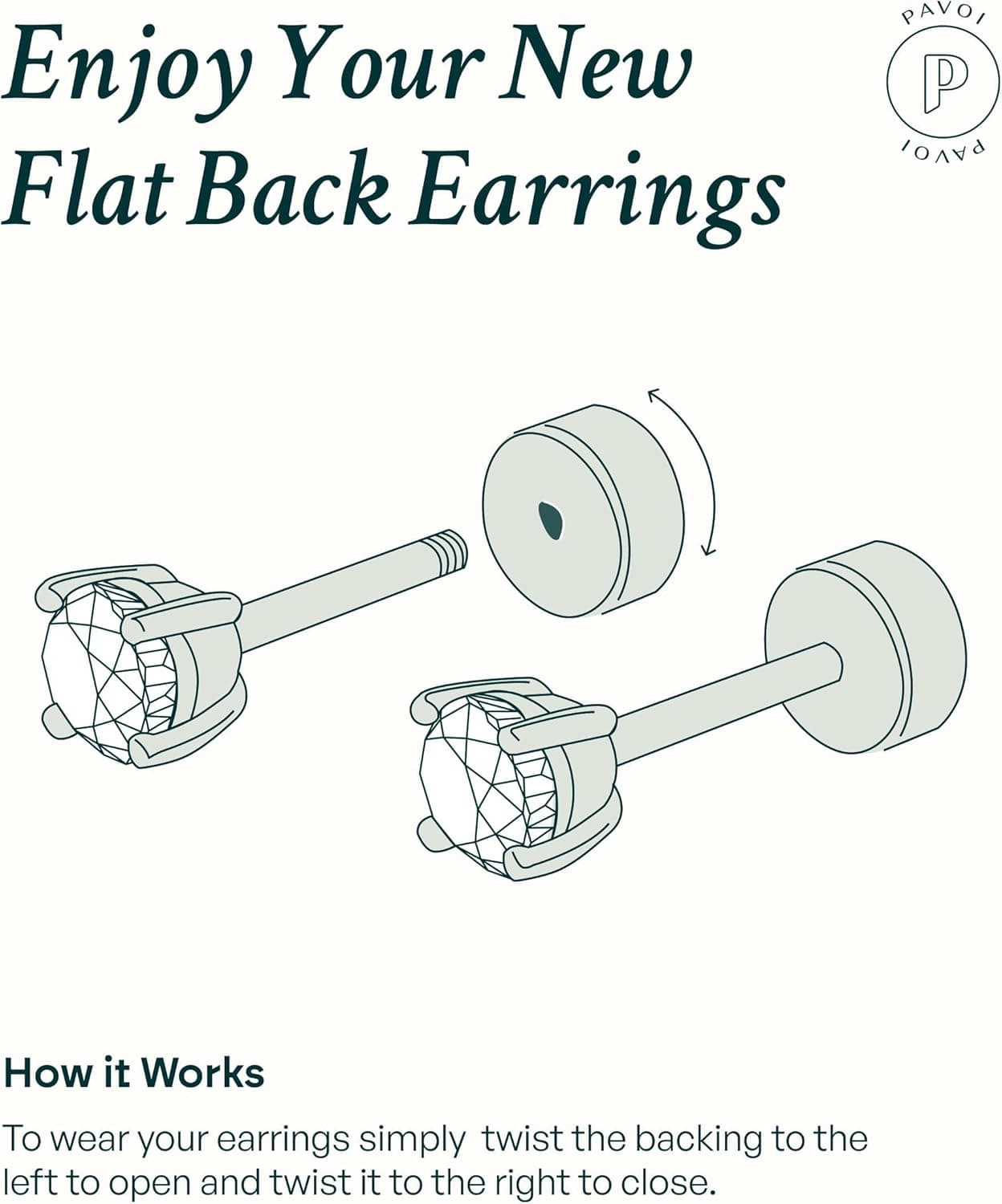 PAVOI Rhodium Plated Dainty Butterfly Heart CZ Flat Back Earrings Set thumbnail 4