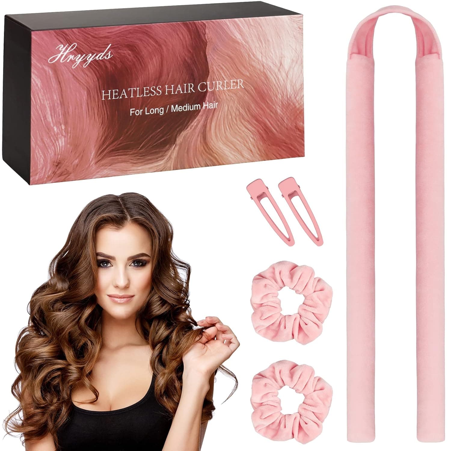 HRYYDS Upgraded Velvet Heatless Hair Curler - image 1