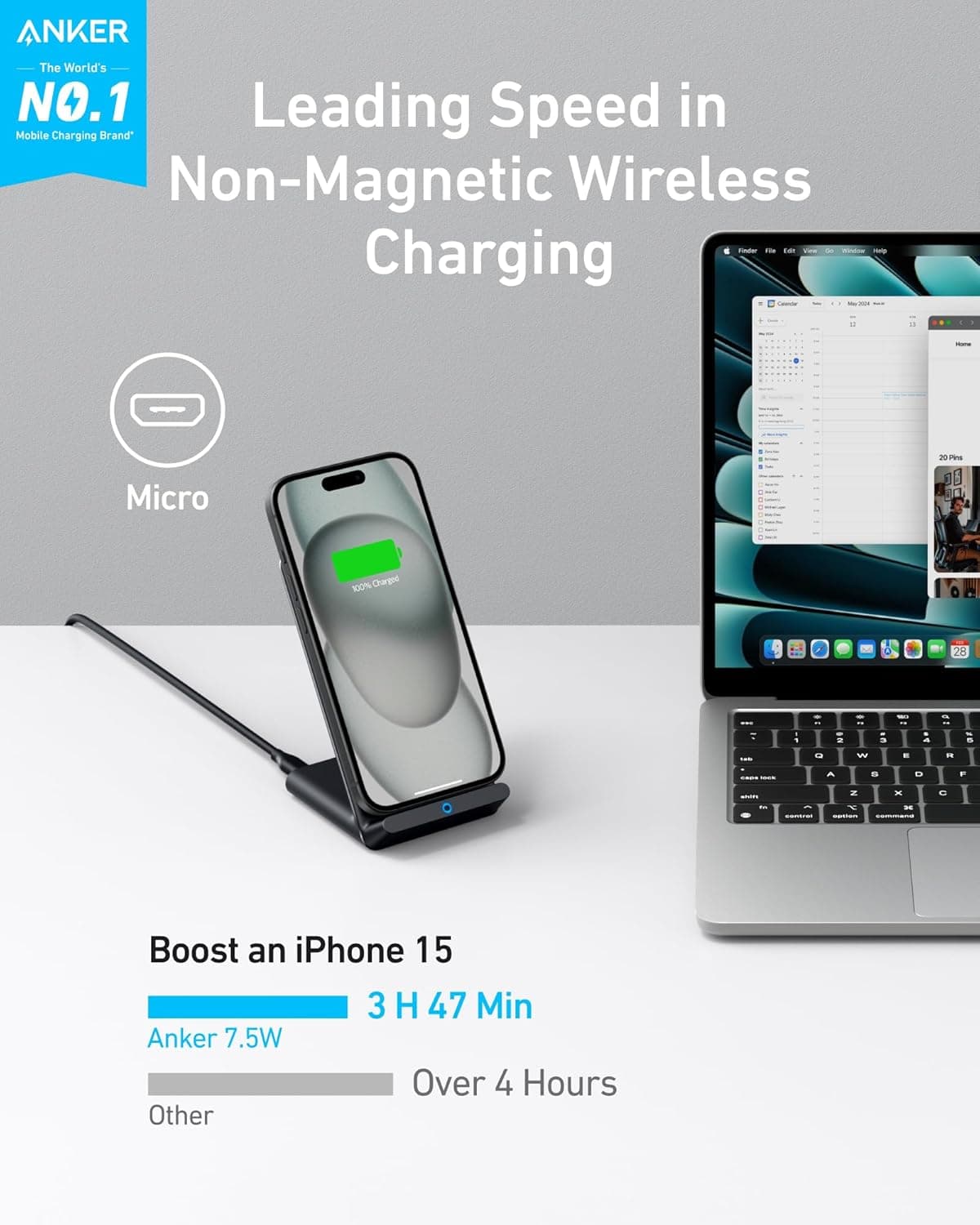 Anker 313 Wireless Charger Stand thumbnail 2