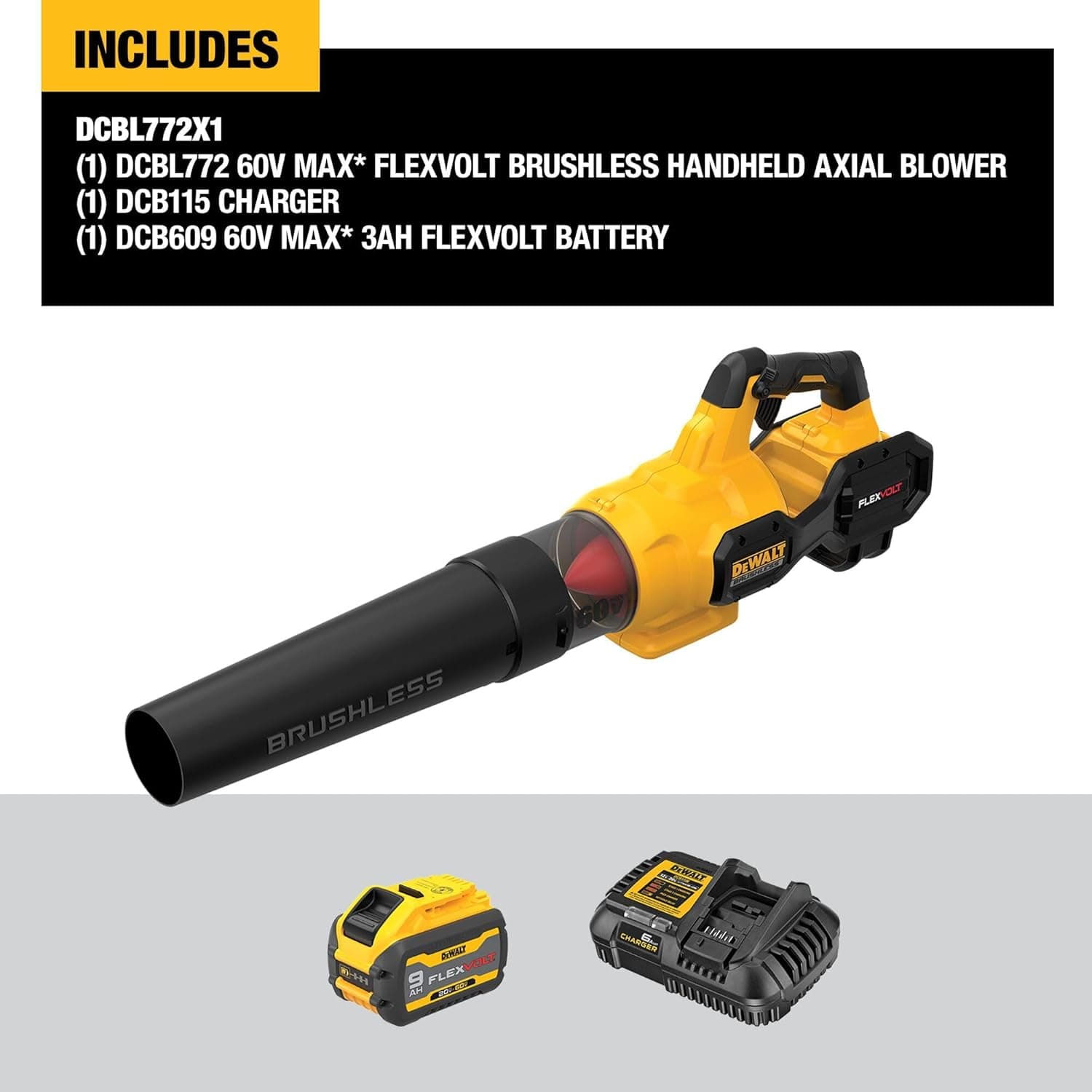 DeWalt DCBL772X1 60V MAX FlexVolt Leaf Blower thumbnail 3