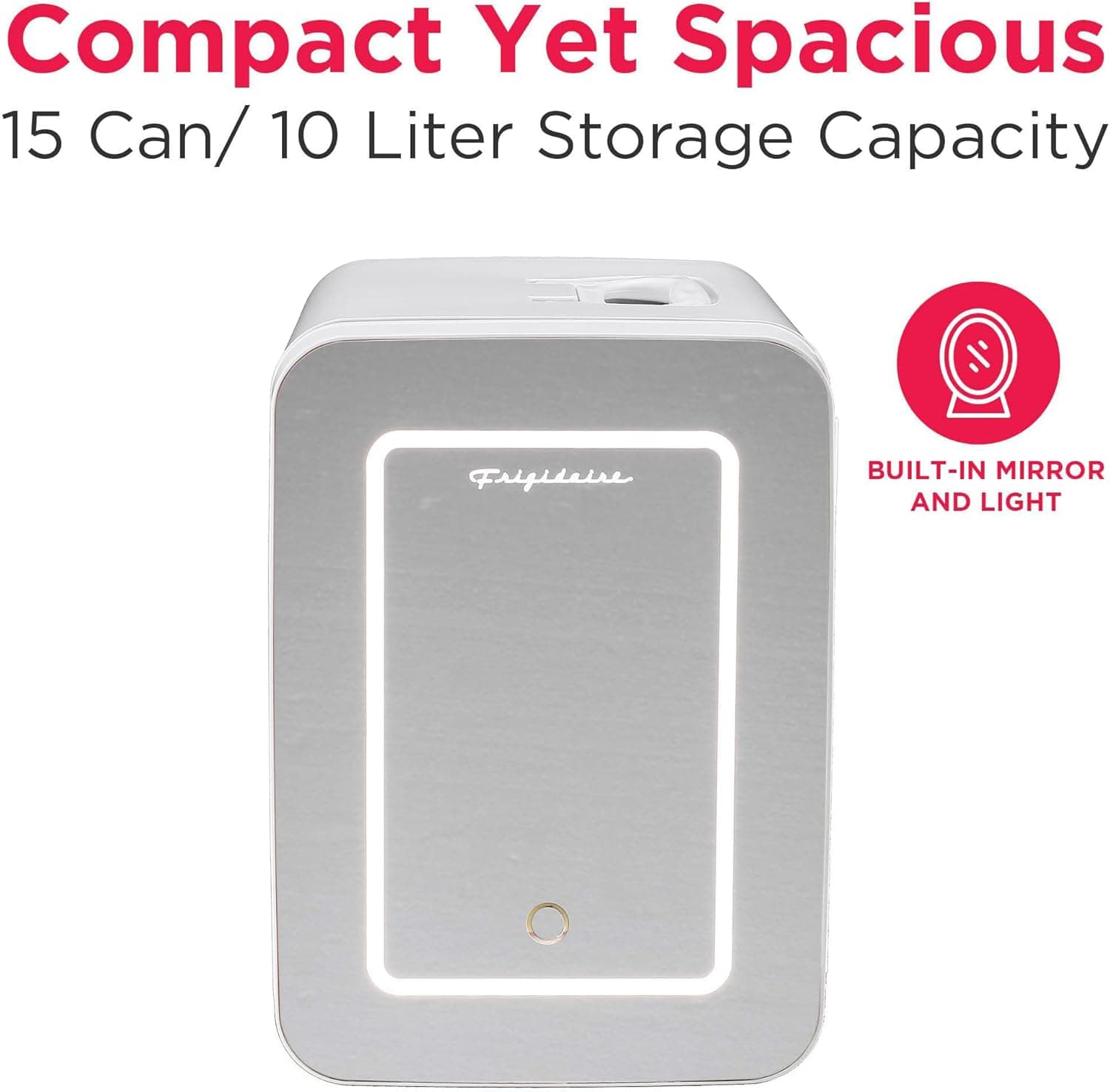 Frigidaire EFMIS170 Mini Personal Fridge with LED Mirror thumbnail 2