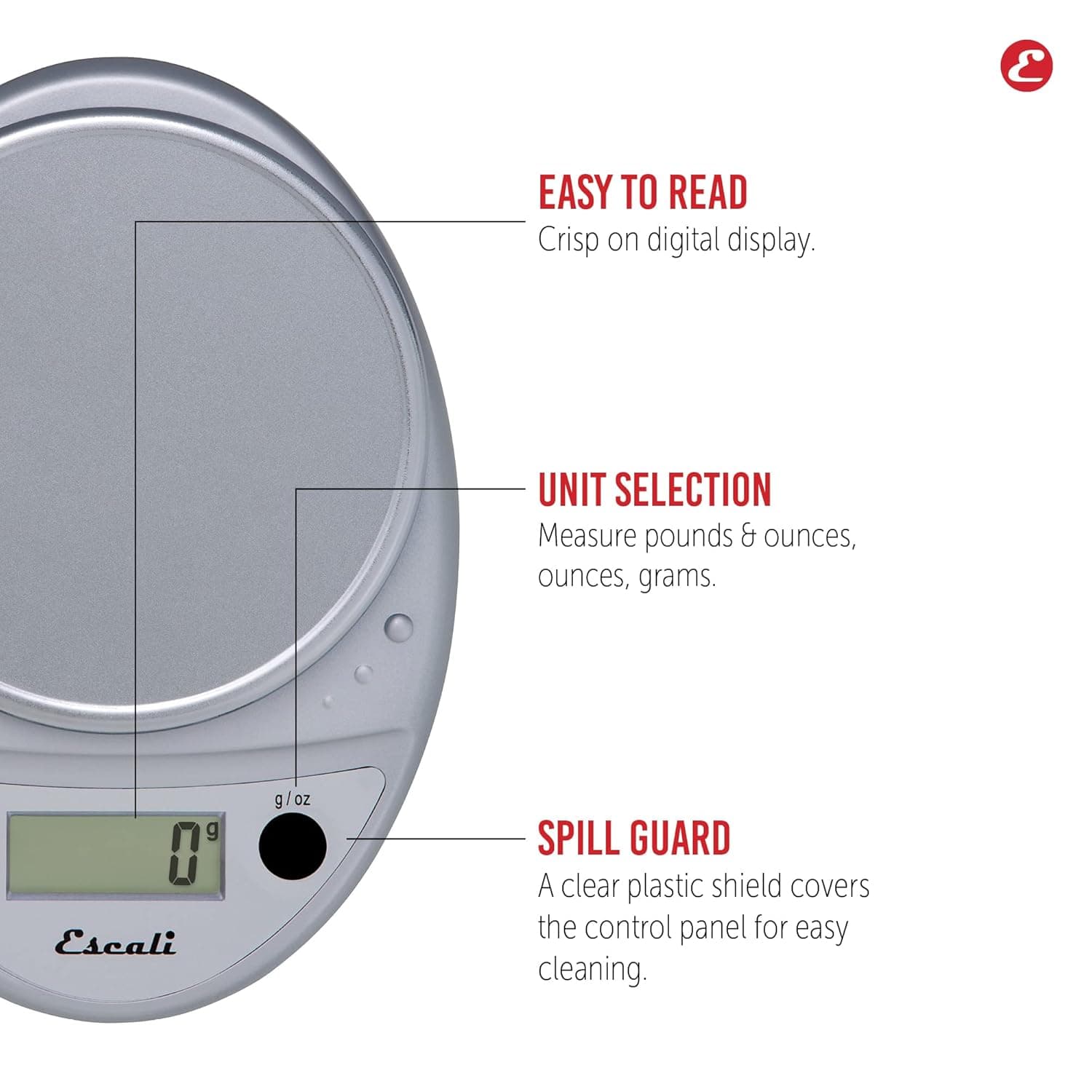 Escali Primo P115C Digital Kitchen Scale thumbnail 5