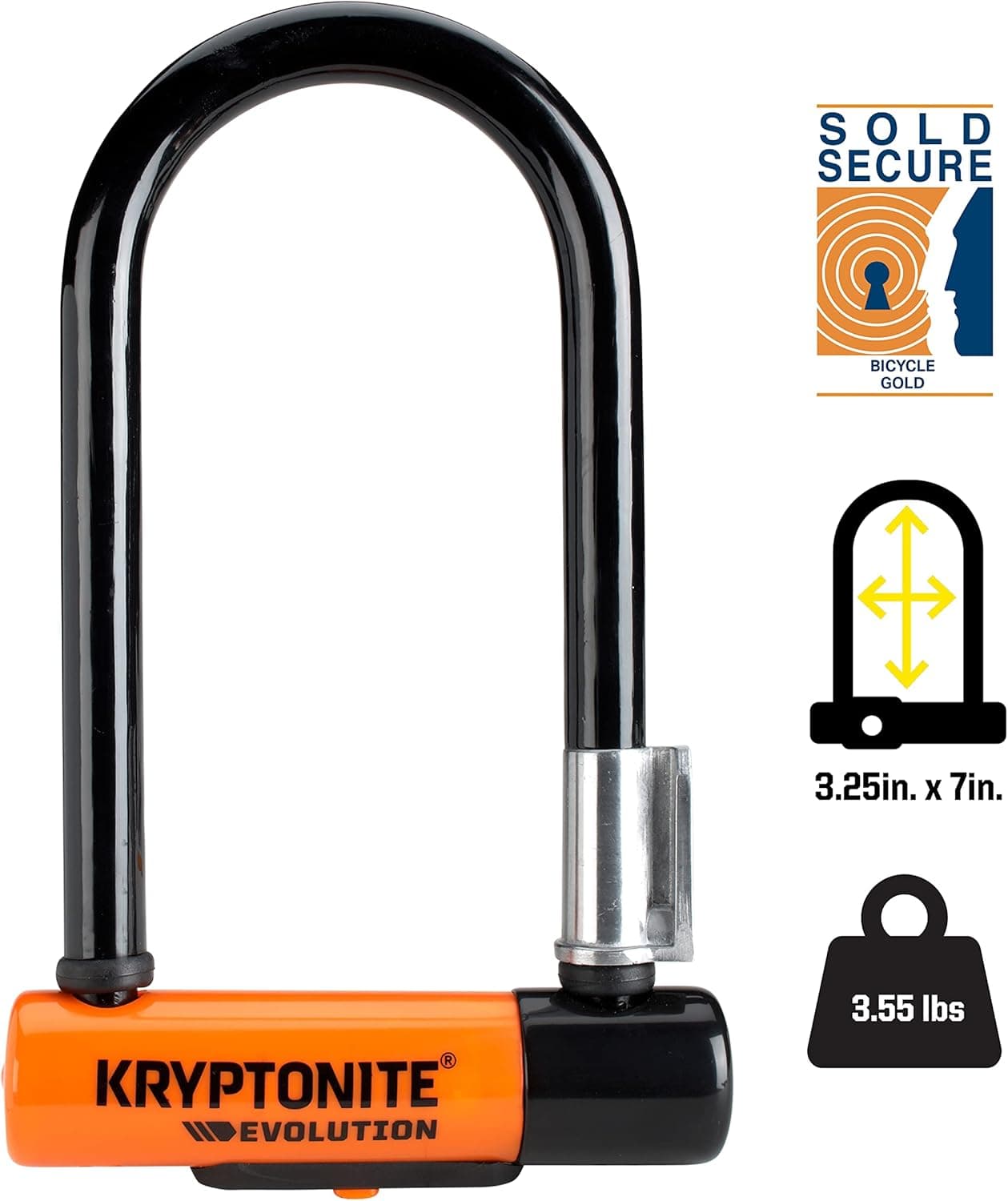 Kryptonite Evolution Mini-7 U-Lock with Cable thumbnail 3