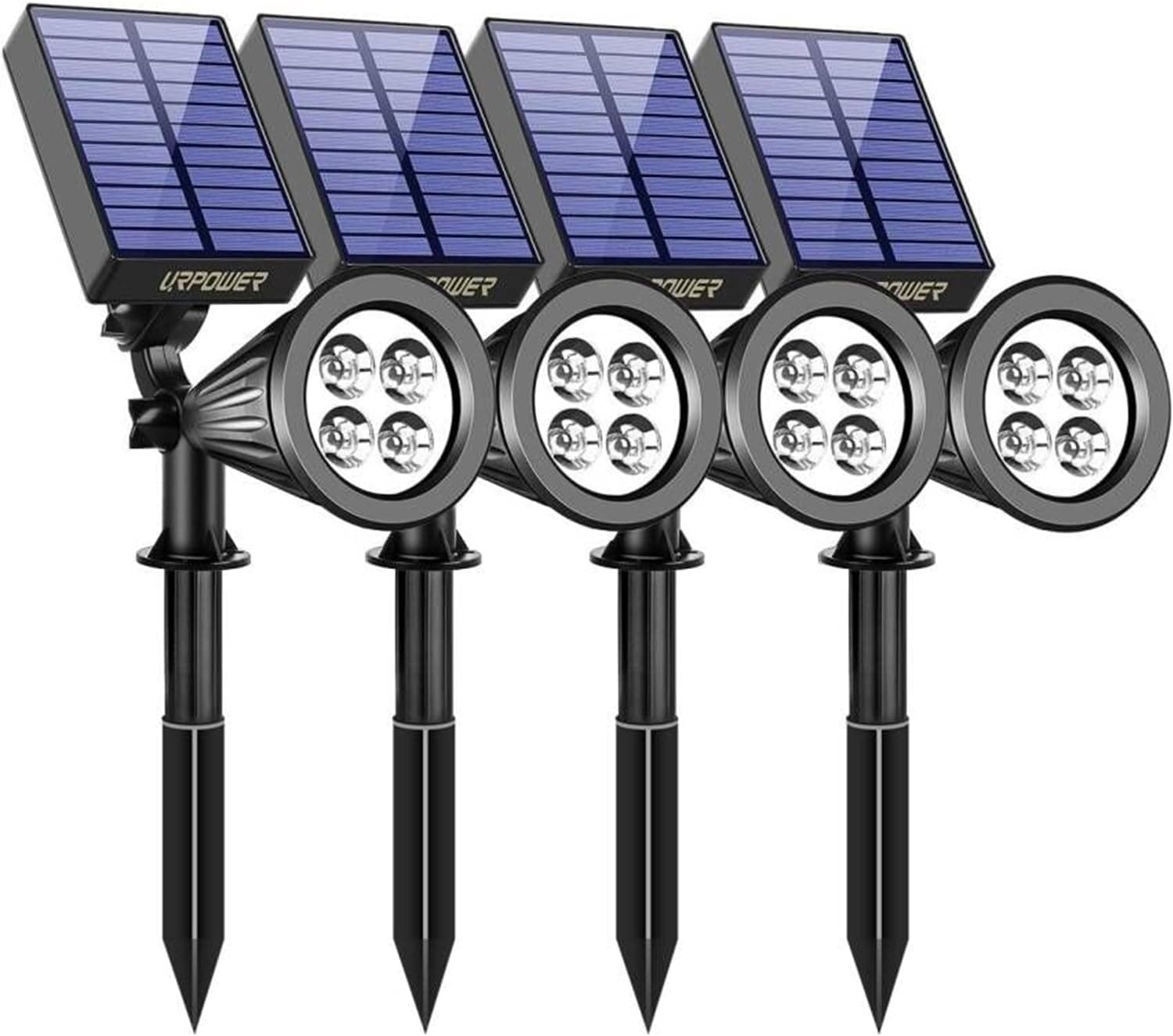 URPOWER Solar Lights Outdoor 2-in-1 Adjustable Spotlights - image 1