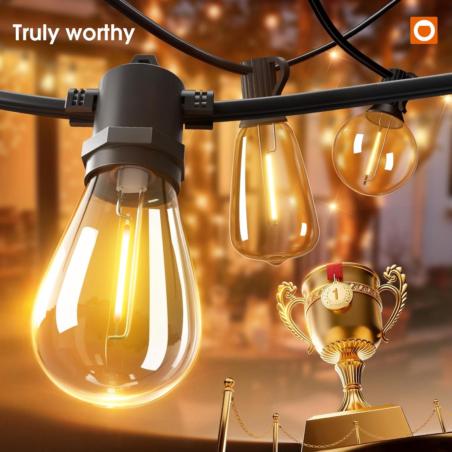 addlon 50FT LED Outdoor String Lights thumbnail 2