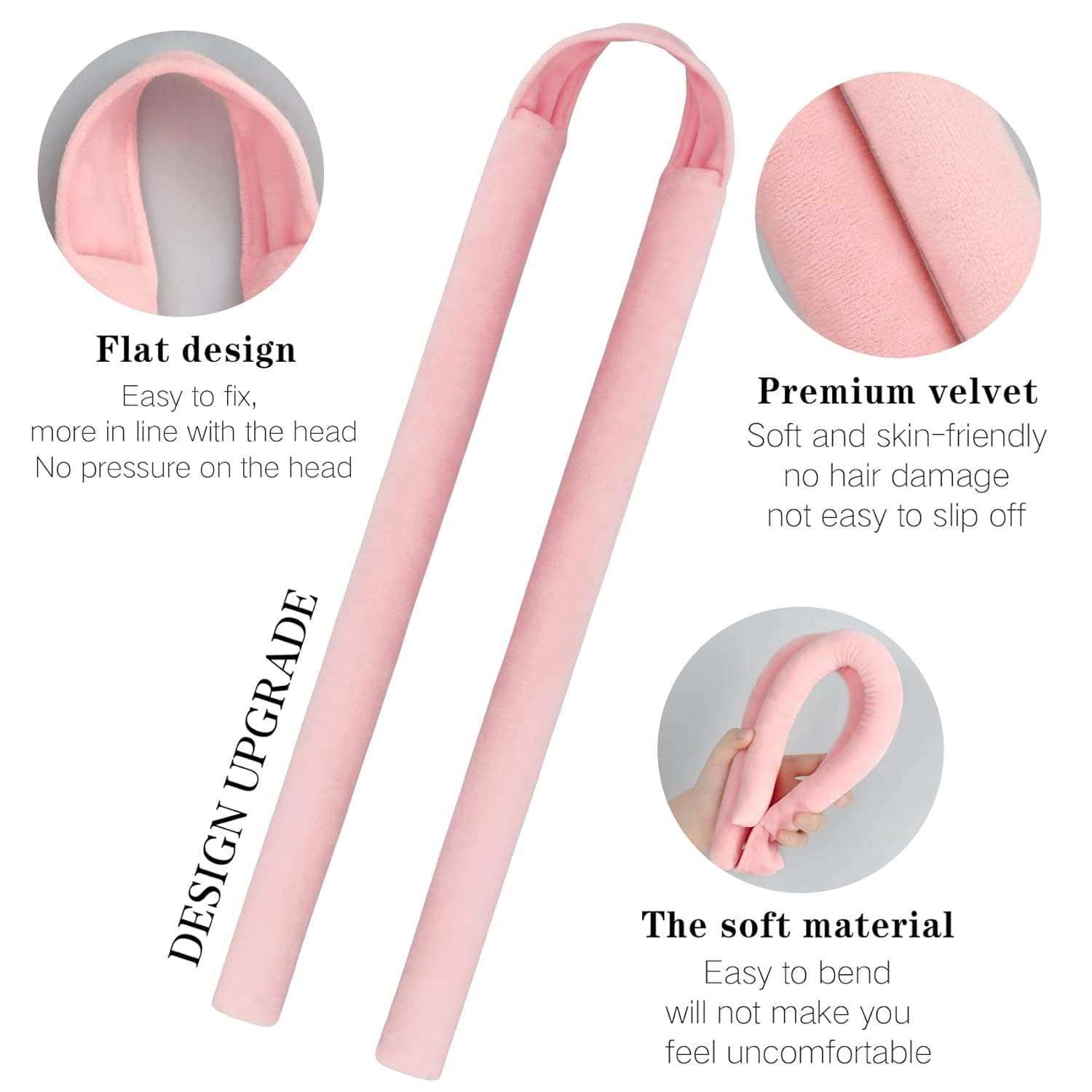 HRYYDS Upgraded Velvet Heatless Hair Curler thumbnail 5