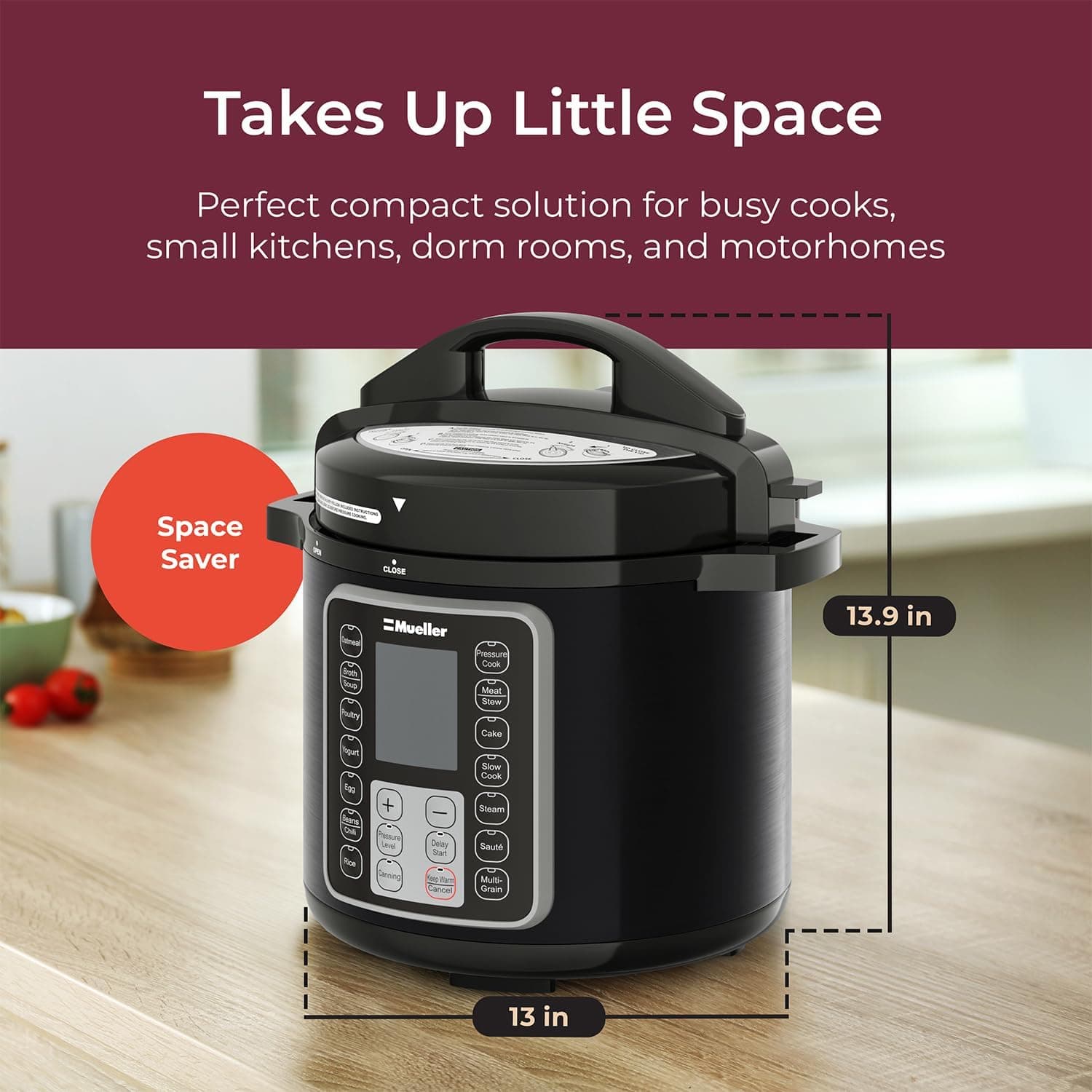 Mueller UltraPot 10-in-1 Electric Pressure Cooker (6 Quart) thumbnail 4