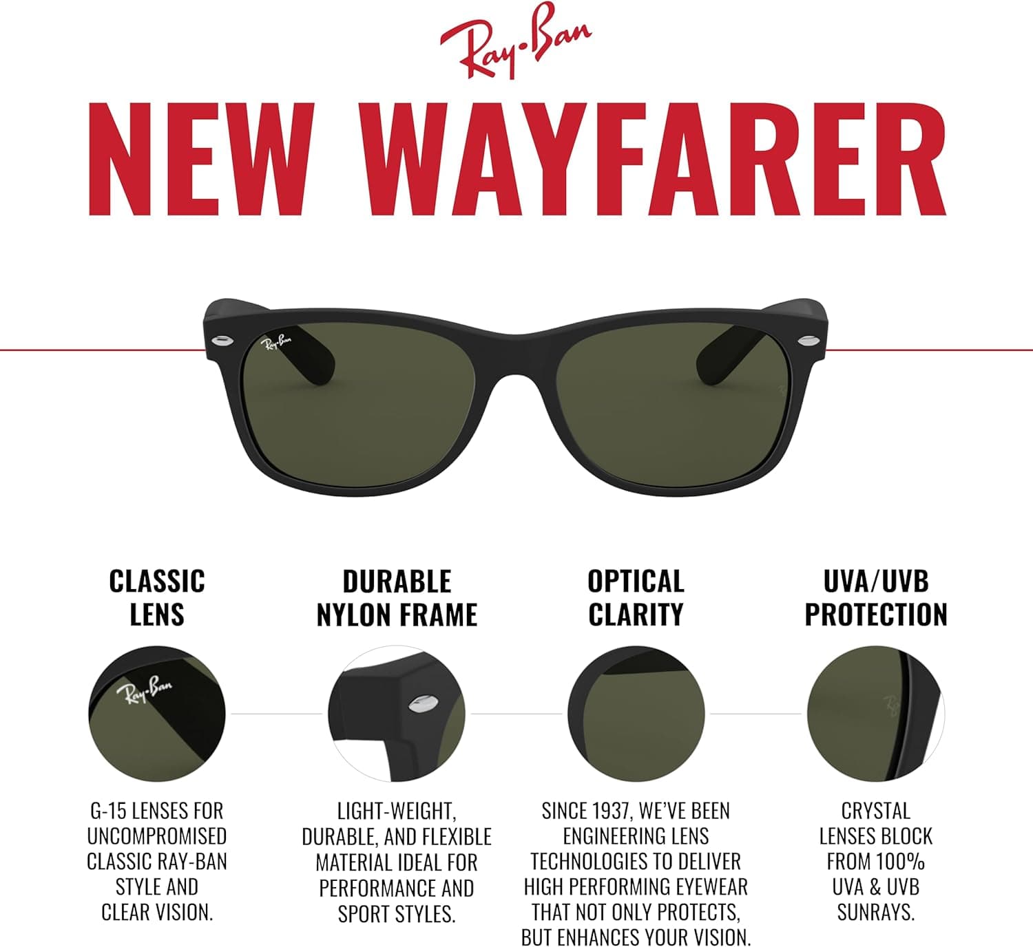 Ray-Ban Wayfarer Classic Sunglasses thumbnail 4