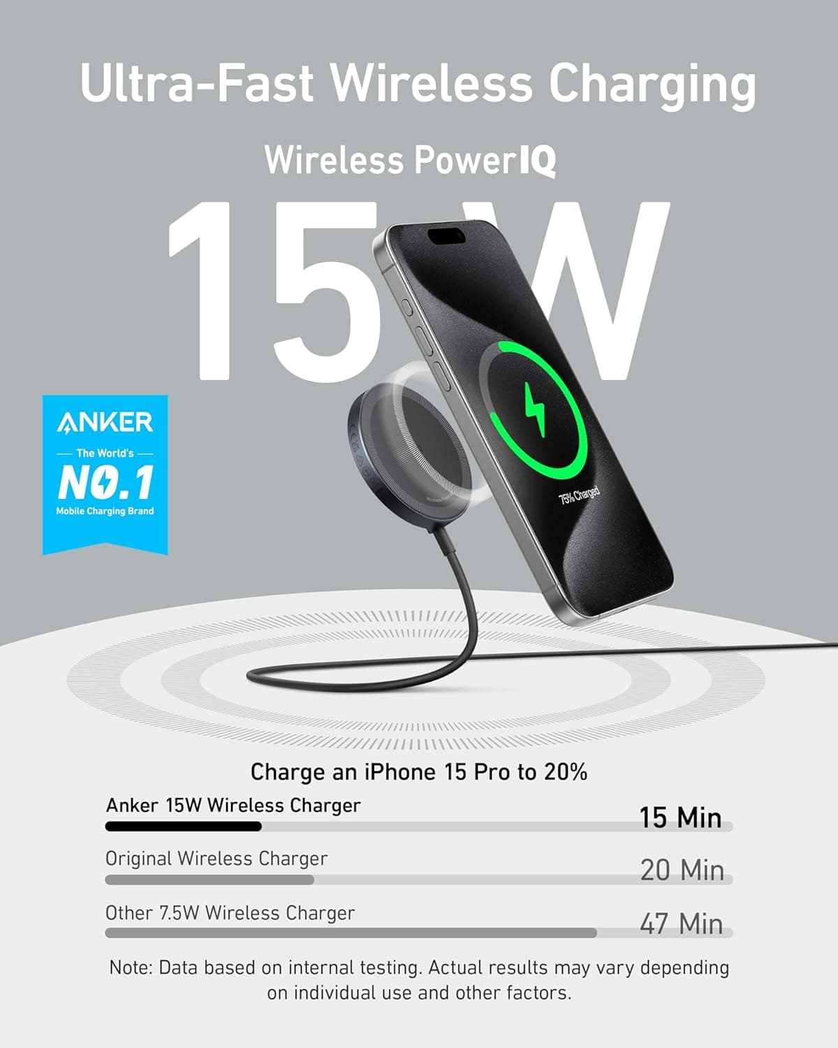 Anker MagGo Qi2 Wireless Charging Pad thumbnail 2