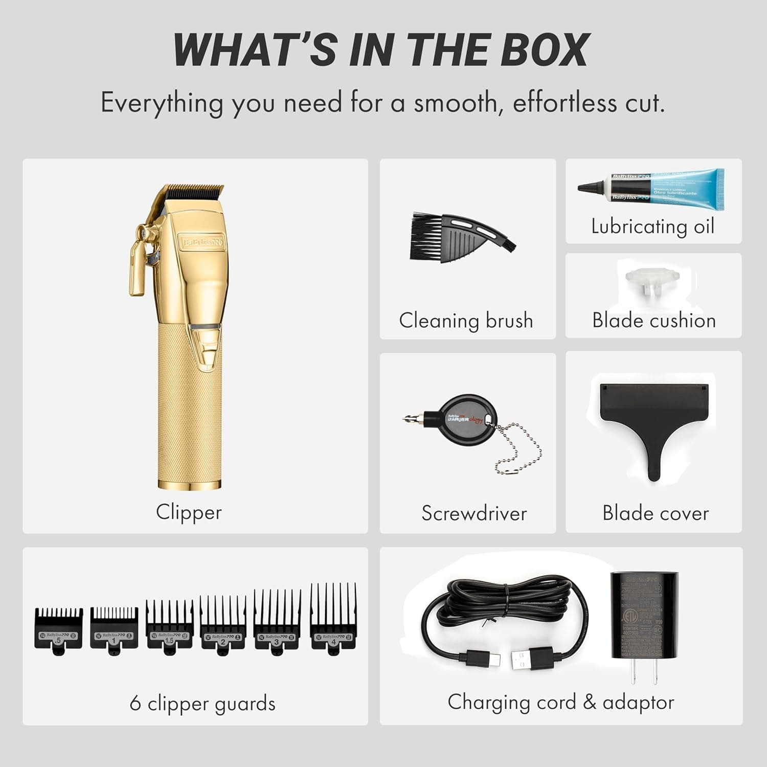 BaBylissPRO GOLDFX+ All-Metal Lithium Clipper thumbnail 3