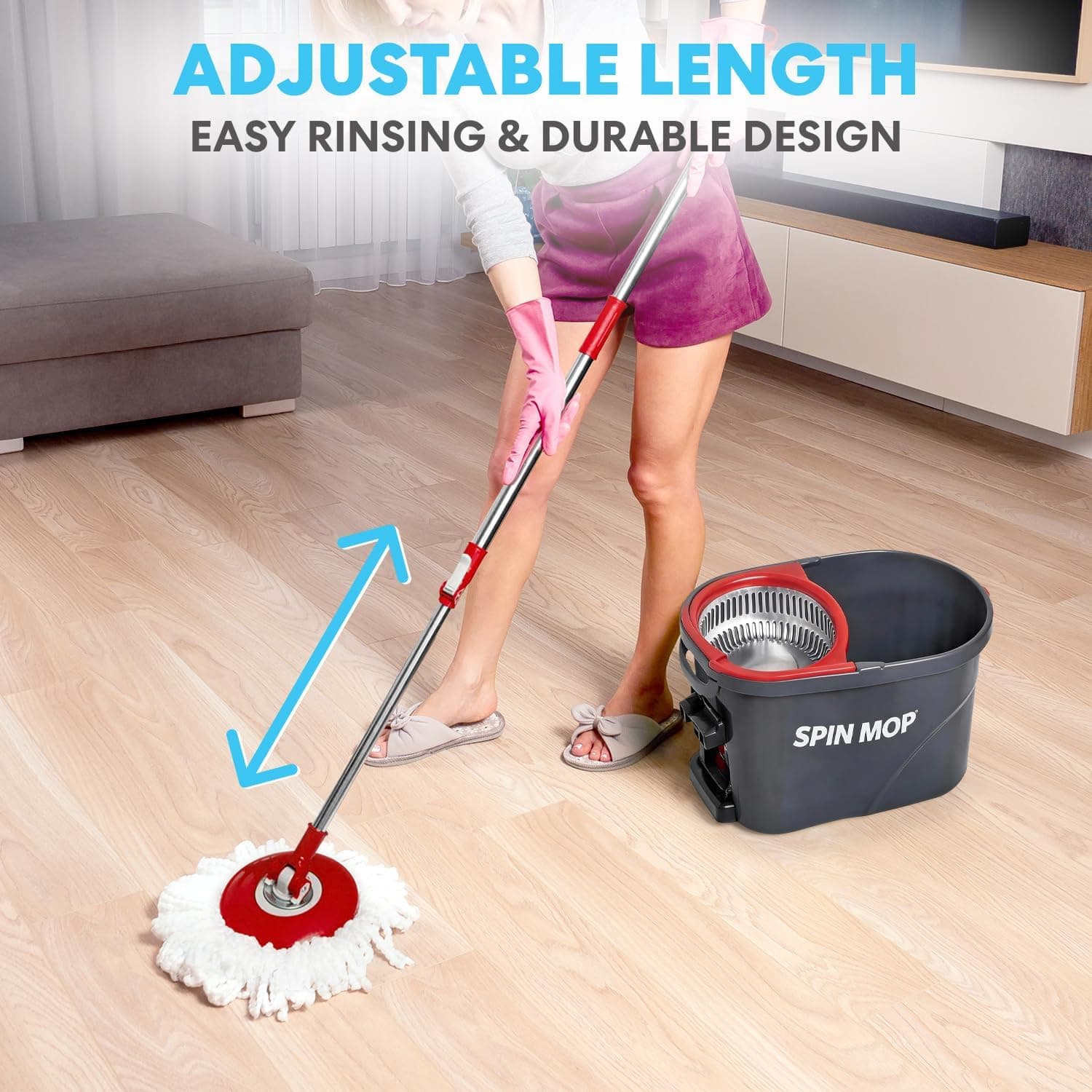 SIMPLI-MAGIC 79349 Spin Mop Cleaning System thumbnail 2