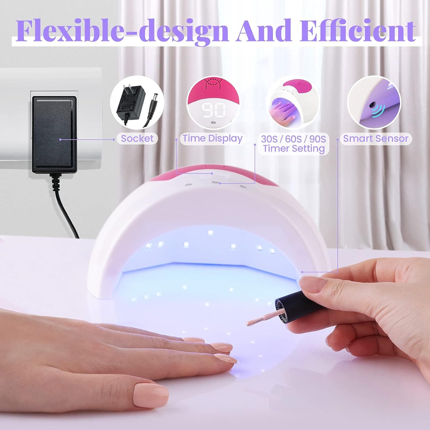 Beetles 48W UV LED Nail Lamp thumbnail 2