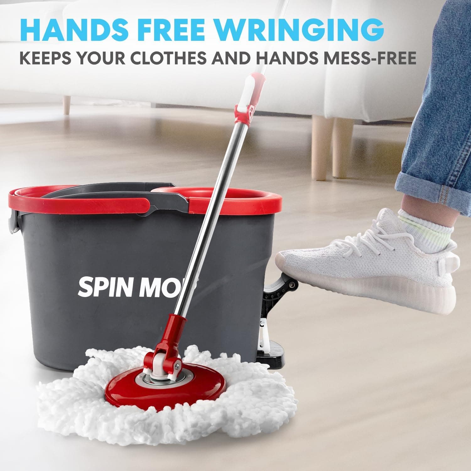 SIMPLI-MAGIC 79349 Spin Mop Cleaning System thumbnail 3