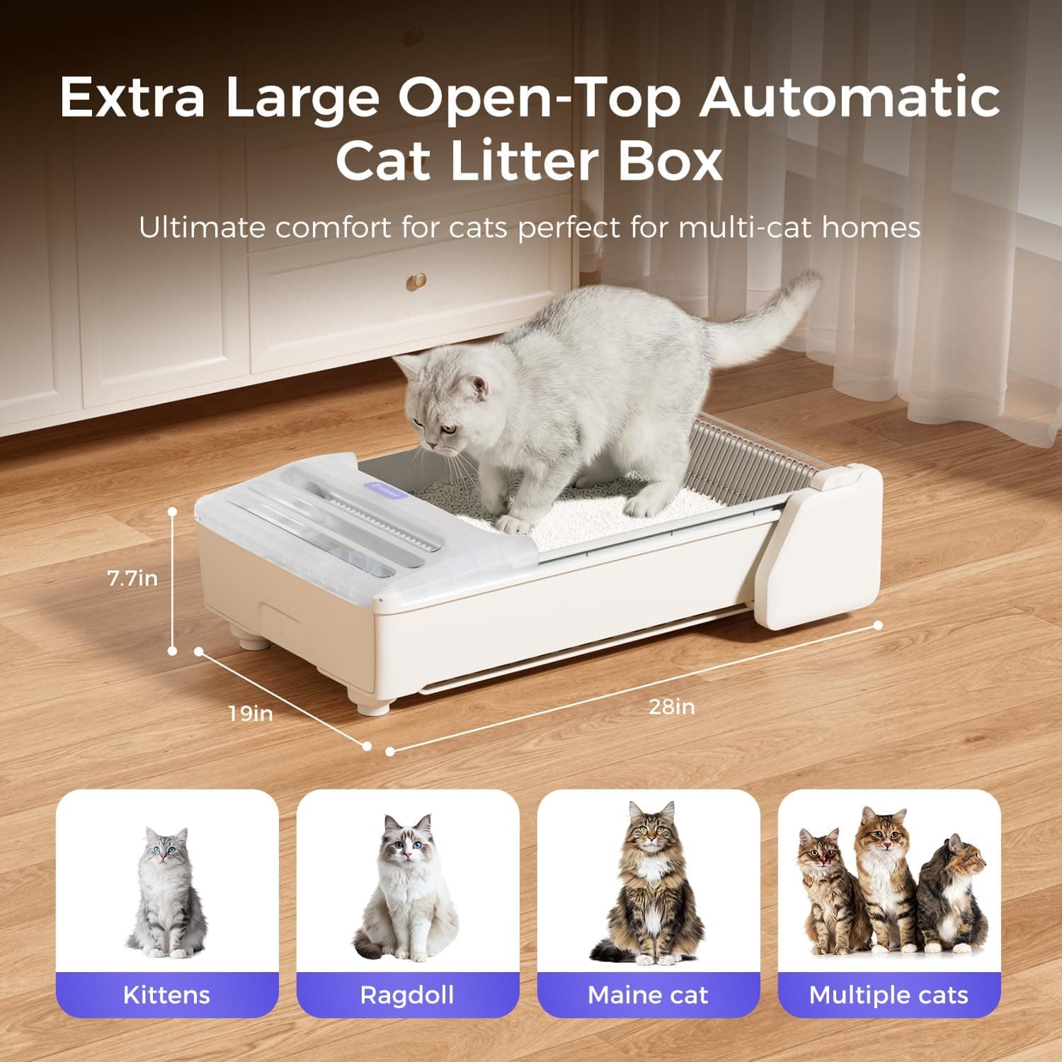 Robotail Open-Top Self-Cleaning Litter Box thumbnail 3