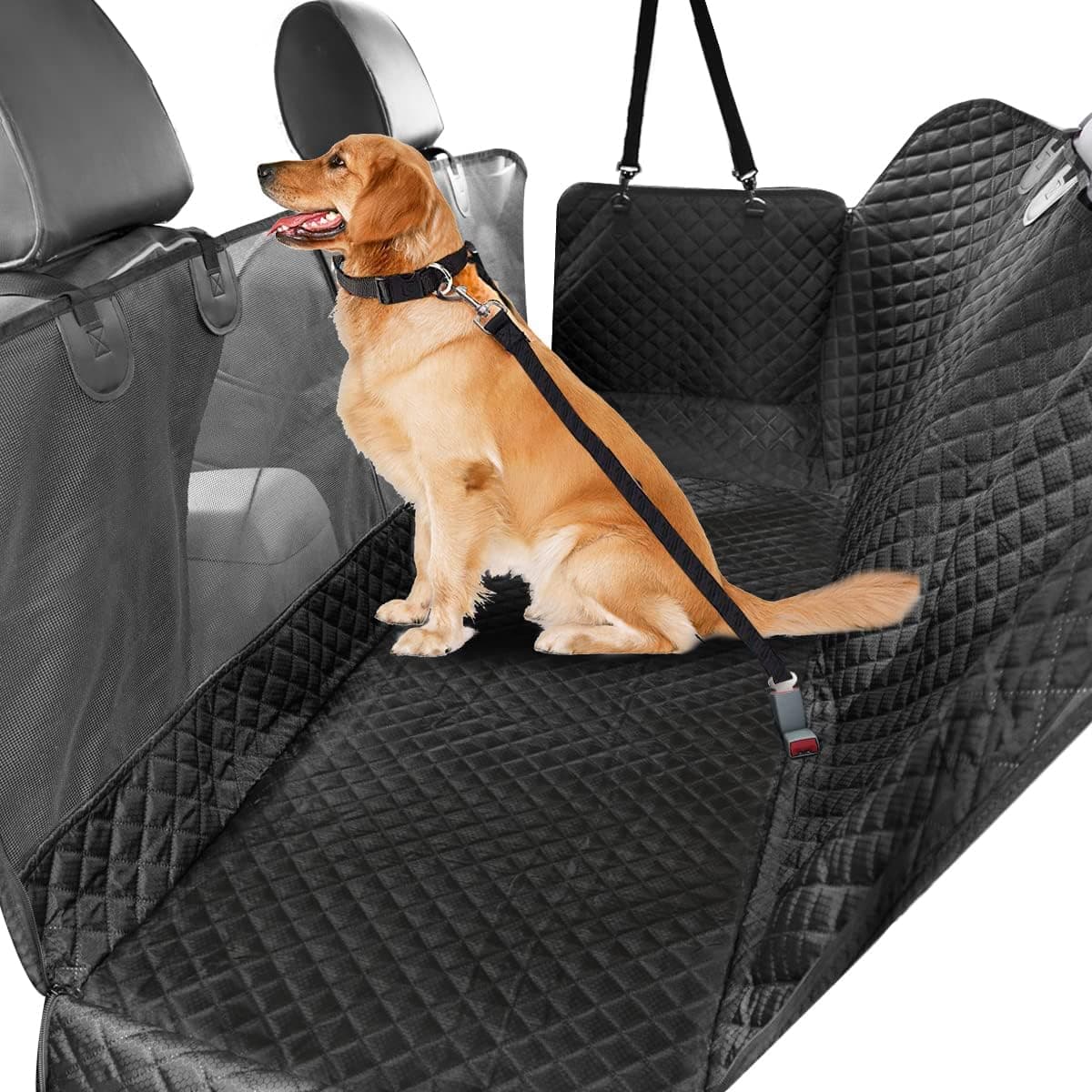 Vailge Dog Car Seat Cover with Mesh Window - image 1