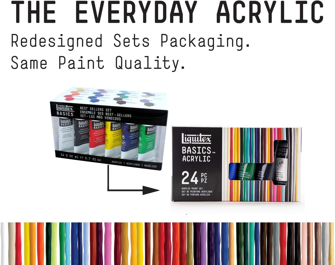 Liquitex BASICS Acrylic Paint Set (24 x 22ml Tubes) thumbnail 3