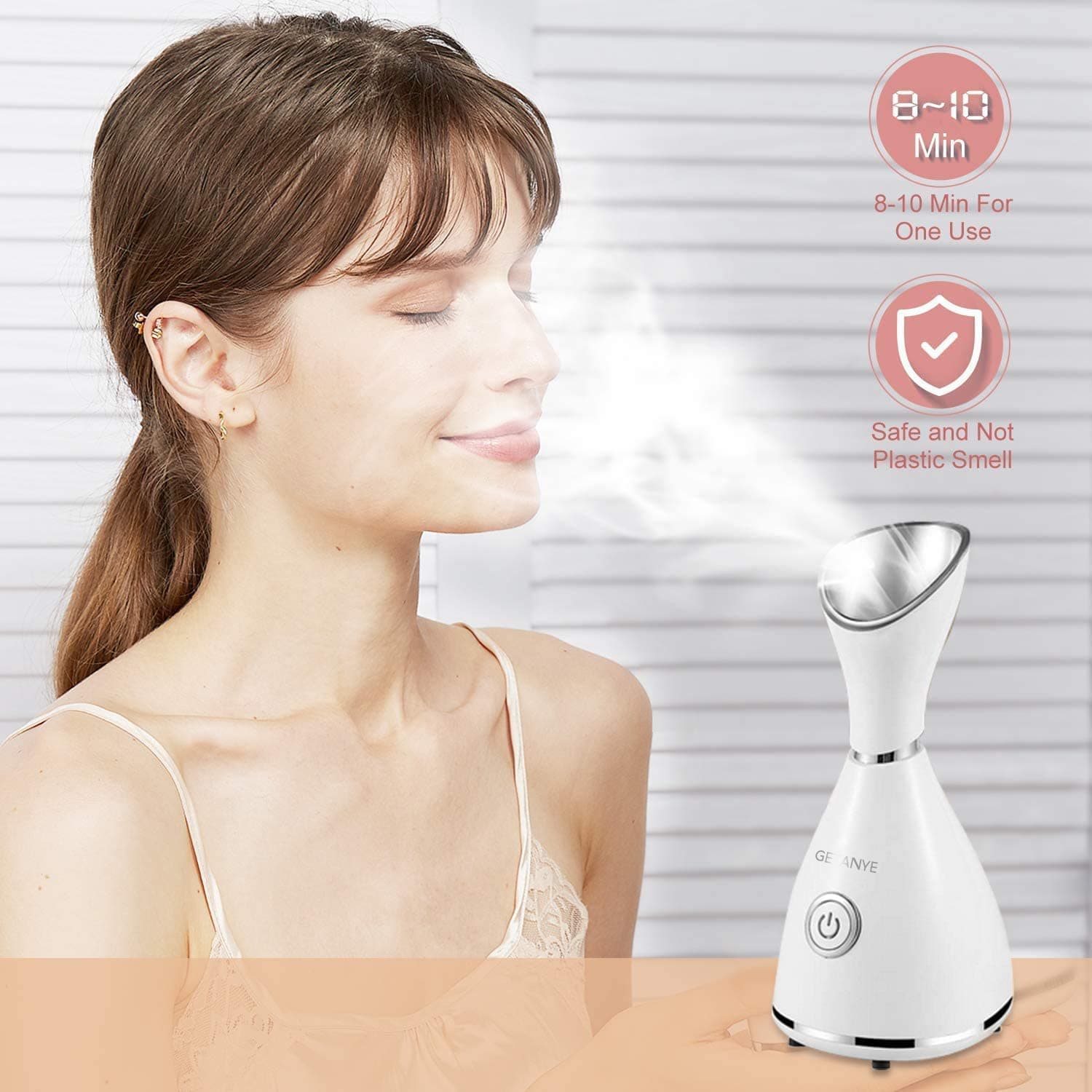 GETANYE Nano Ionic Face Steamer — 10X Penetration with Blackhead Remover Kit thumbnail 4