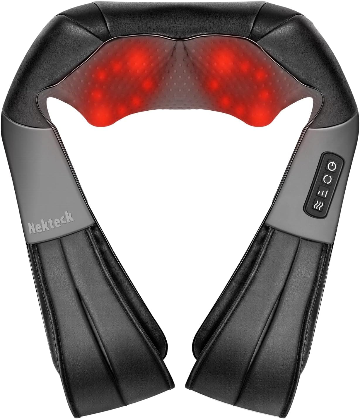 Nekteck Shiatsu Neck and Back Massager with Heat - image 1