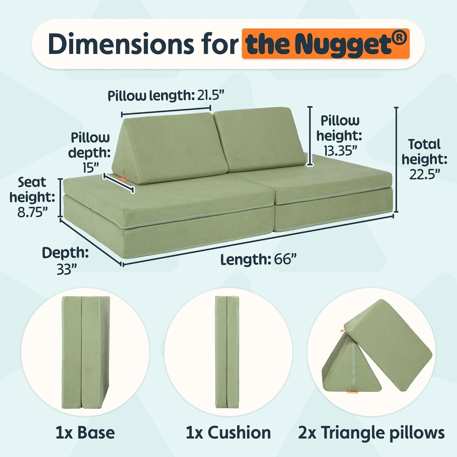 Nugget - The Original Play Couch for Kids thumbnail 3