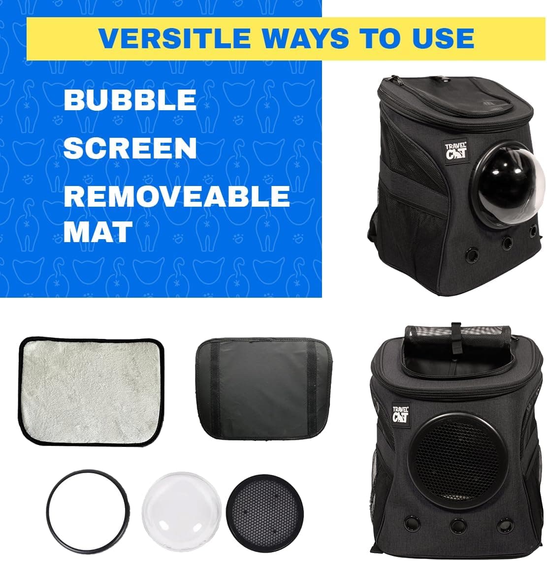 Fat Cat Backpack Carrier by Travel Cat thumbnail 3