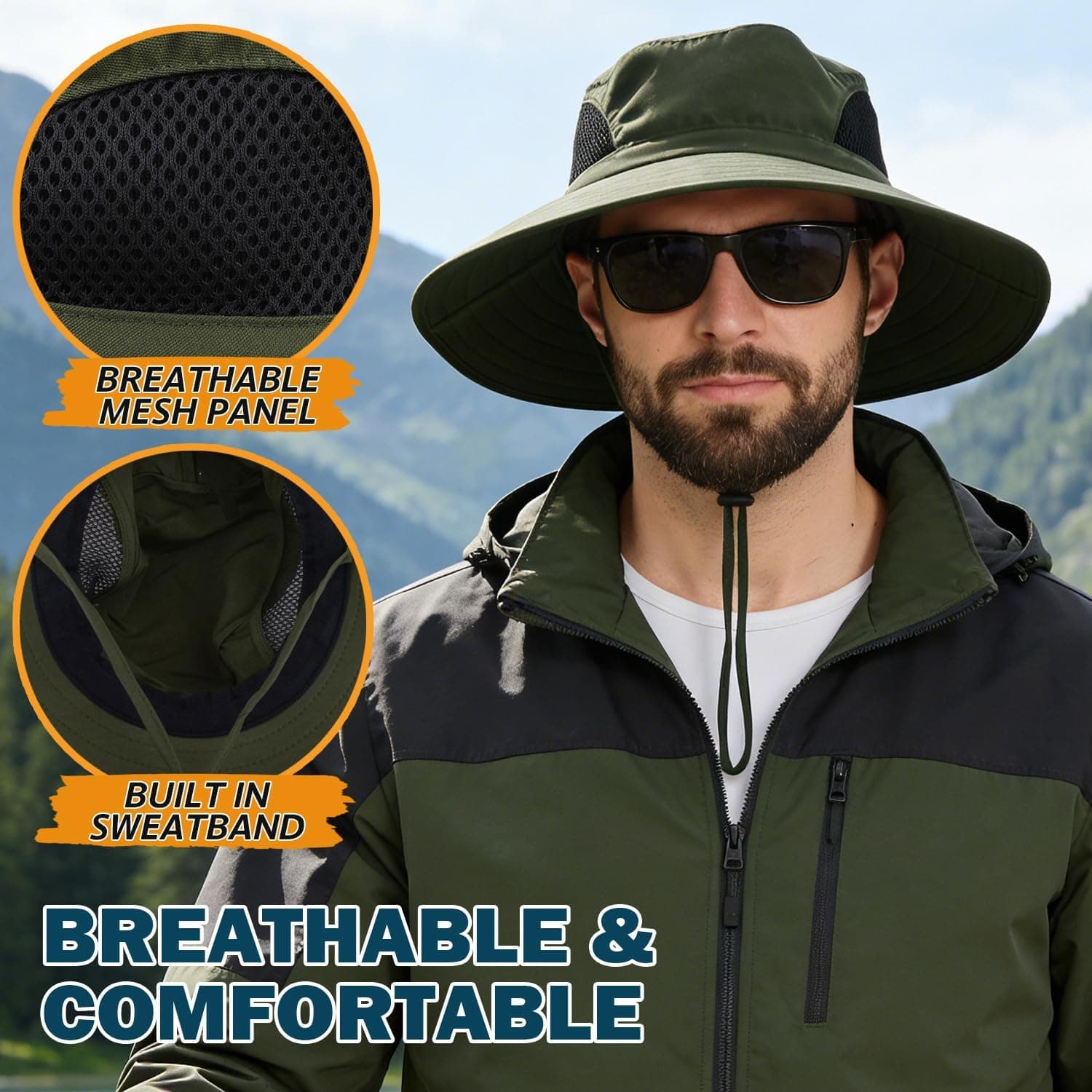 EINSKEY Wide Brim Sun Hat UPF 50+ thumbnail 5