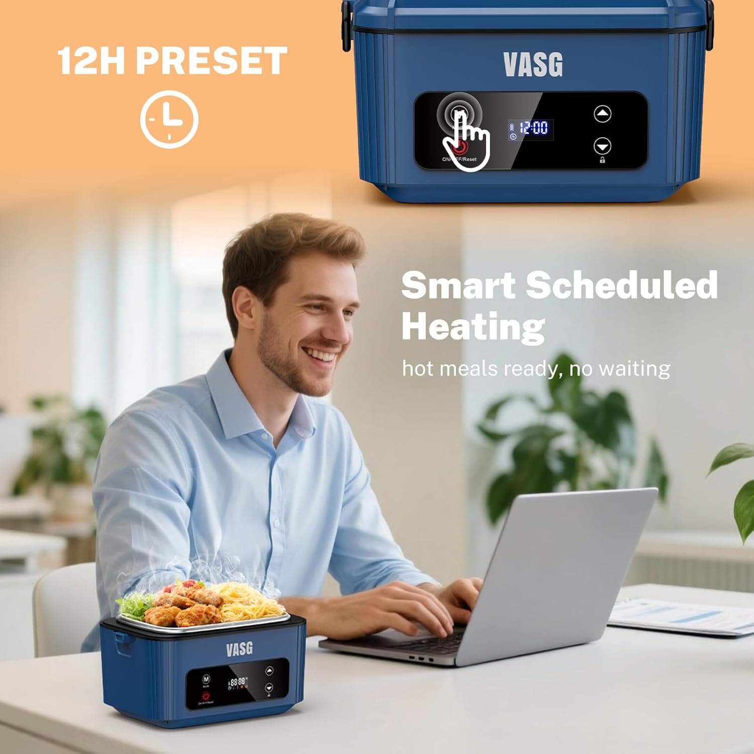 VASG 2026 Cordless Heated Lunch Box XXL (12000mAh, 360° Heating) thumbnail 5