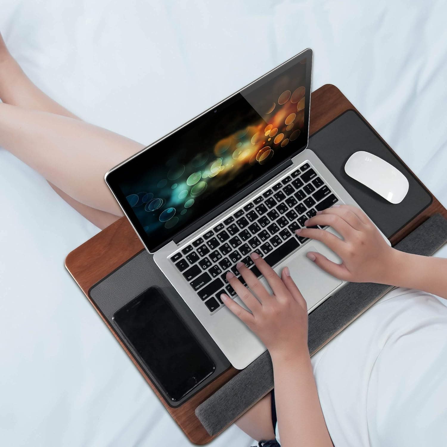 Kavalan Portable Laptop Lap Desk with Pillow Cushion and Wrist Pad thumbnail 4