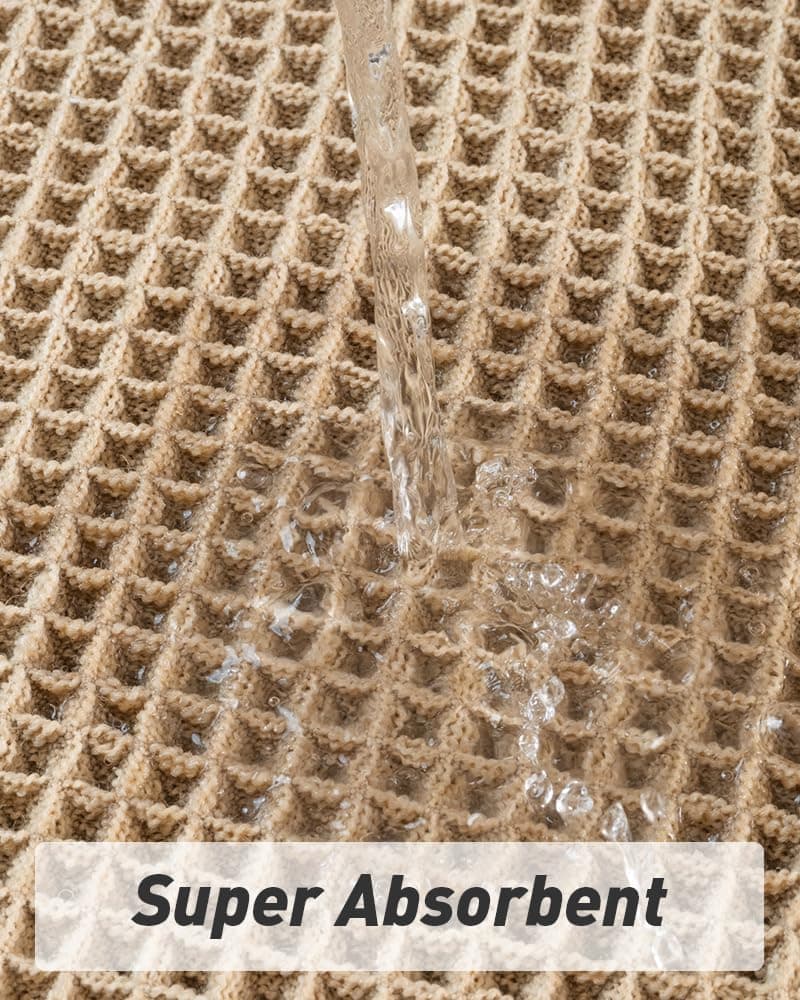 AMOAMI Upgraded Waffle Bath Mat with Tassels 18x30 thumbnail 3