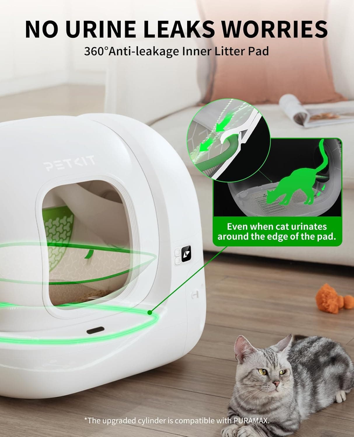 PETKIT PuraMax 2 Self-Cleaning Cat Litter Box thumbnail 4