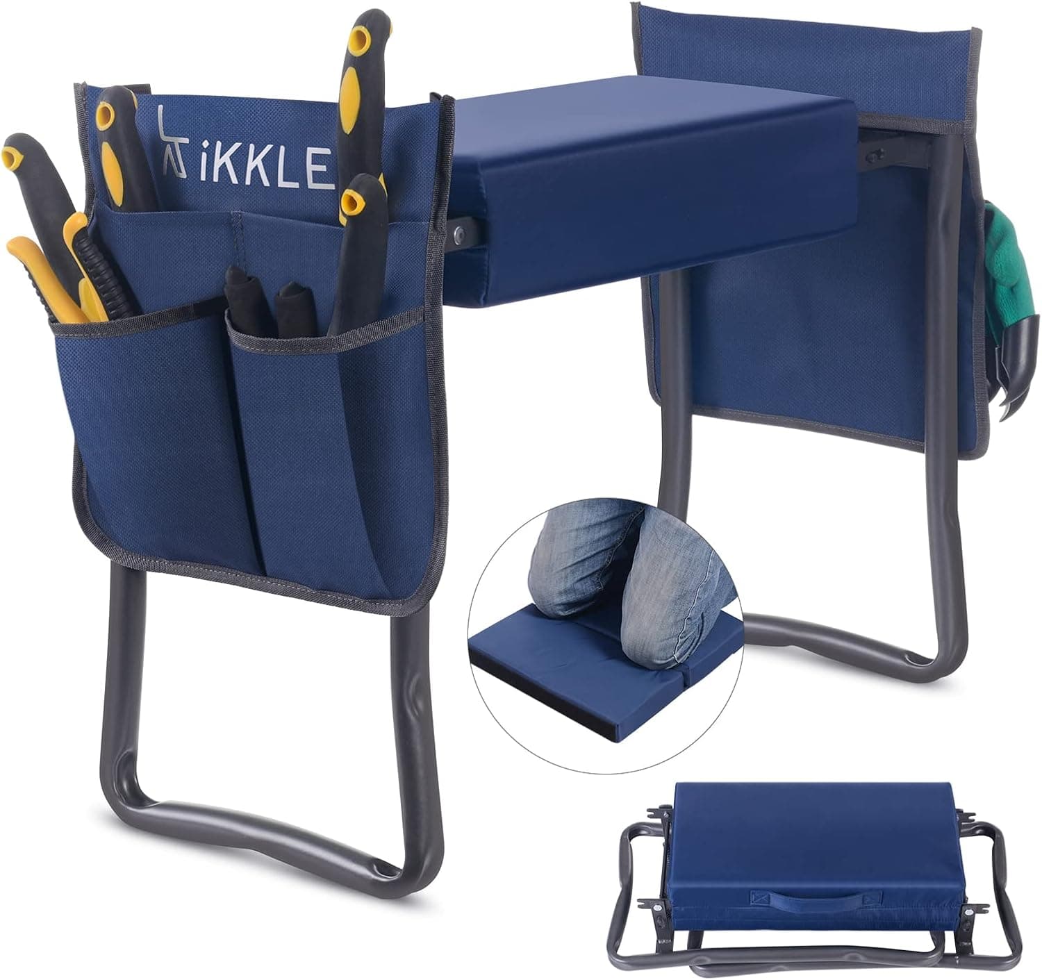Patented Garden Kneeler and Seat with Detachable Pad - image 1