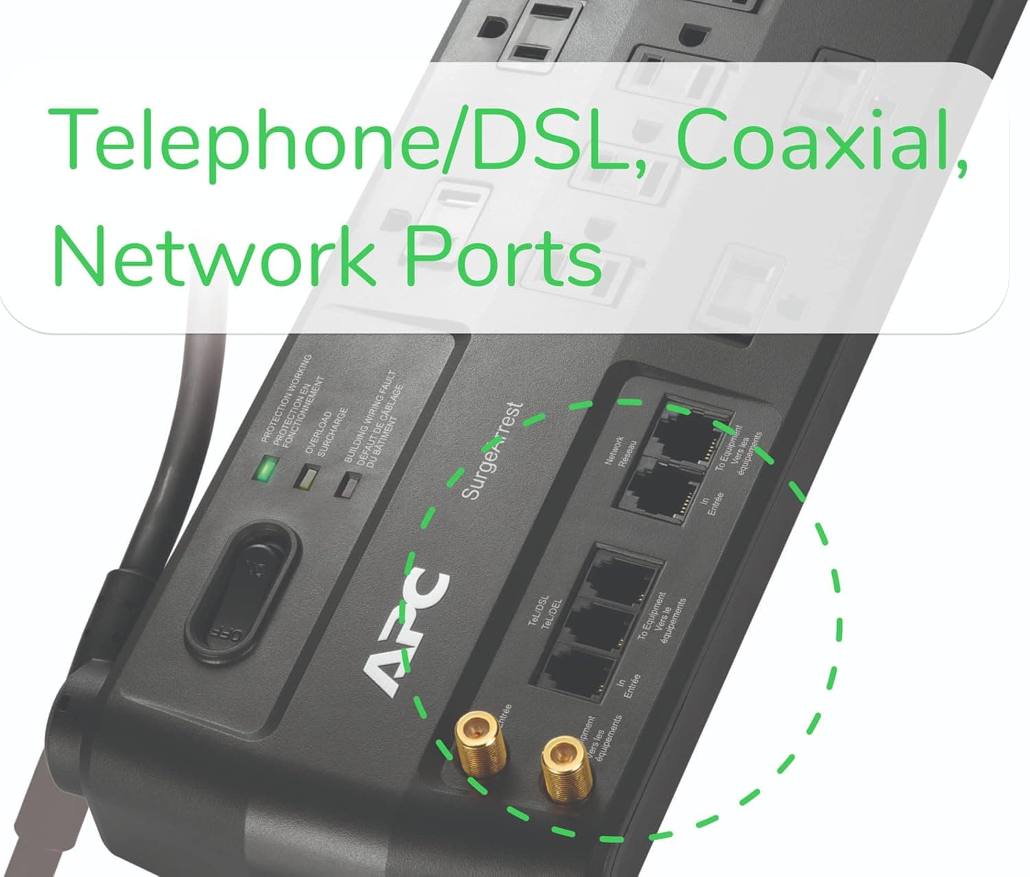 APC SurgeArrest P11VNT3 11-Outlet Surge Protector thumbnail 4