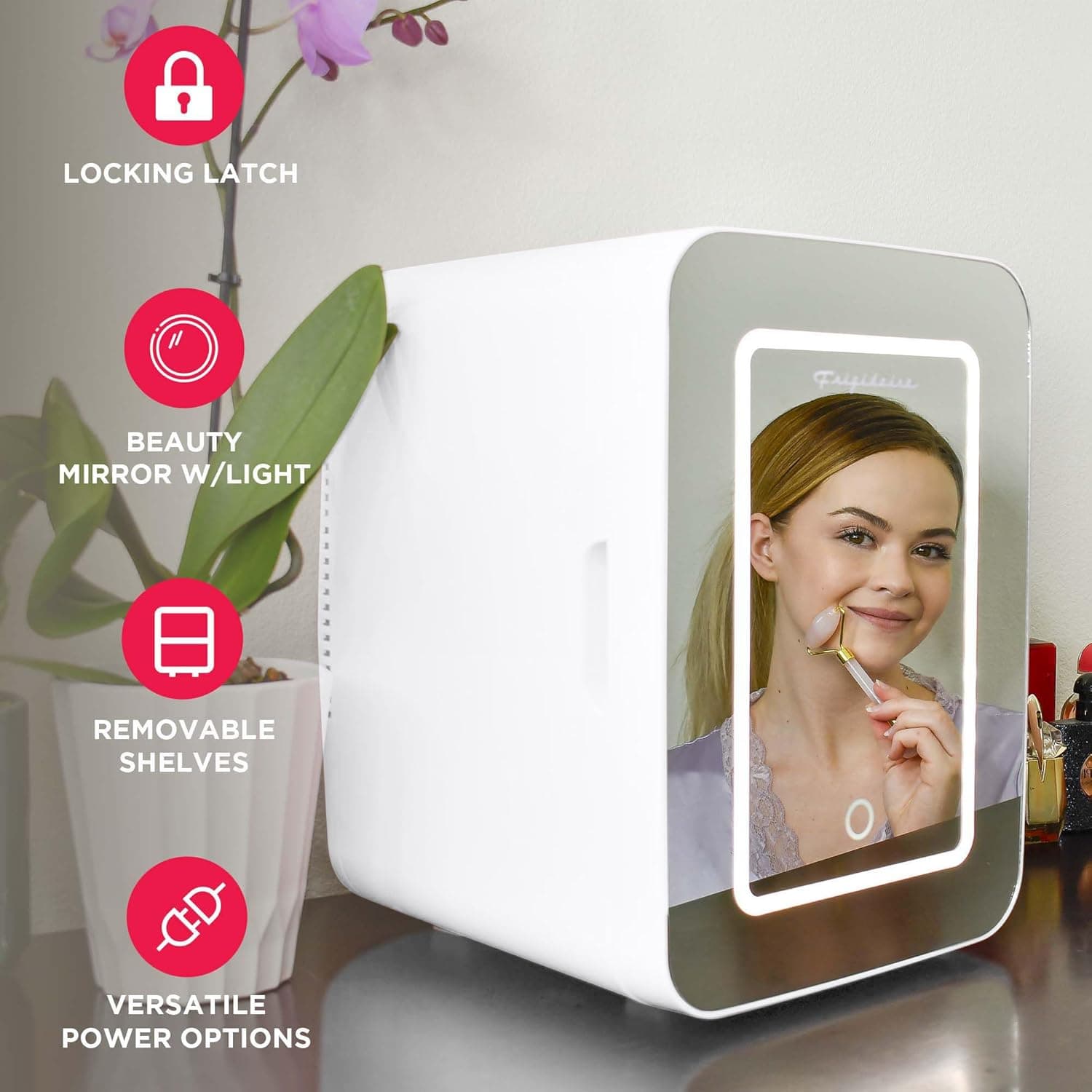 Frigidaire EFMIS170 Mini Personal Fridge with LED Mirror thumbnail 3