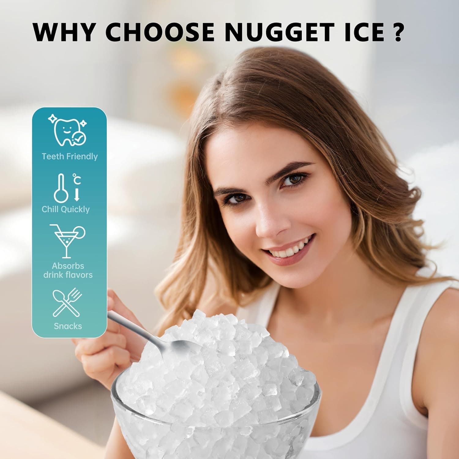 EUHOMY Nugget Ice Maker Countertop thumbnail 4