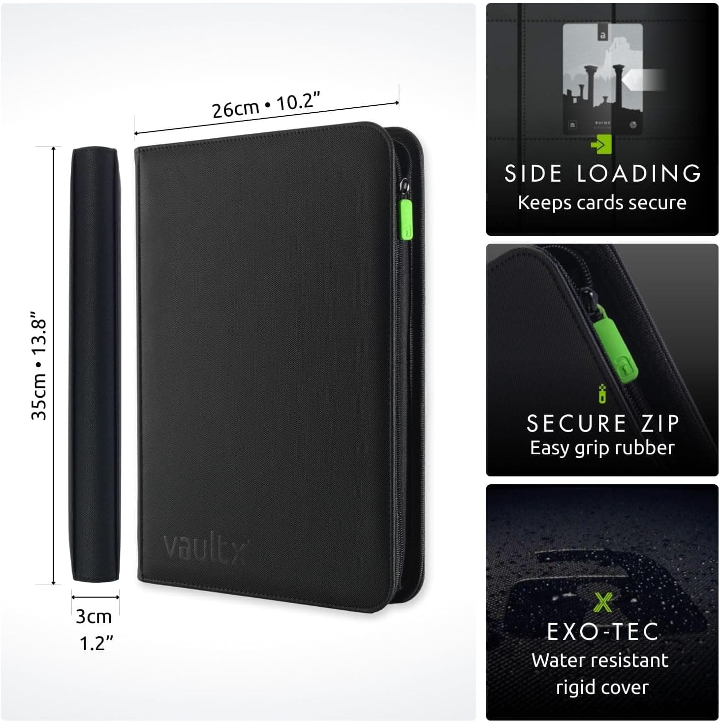 Vault X 9-Pocket Exo-Tec Zip Binder thumbnail 2