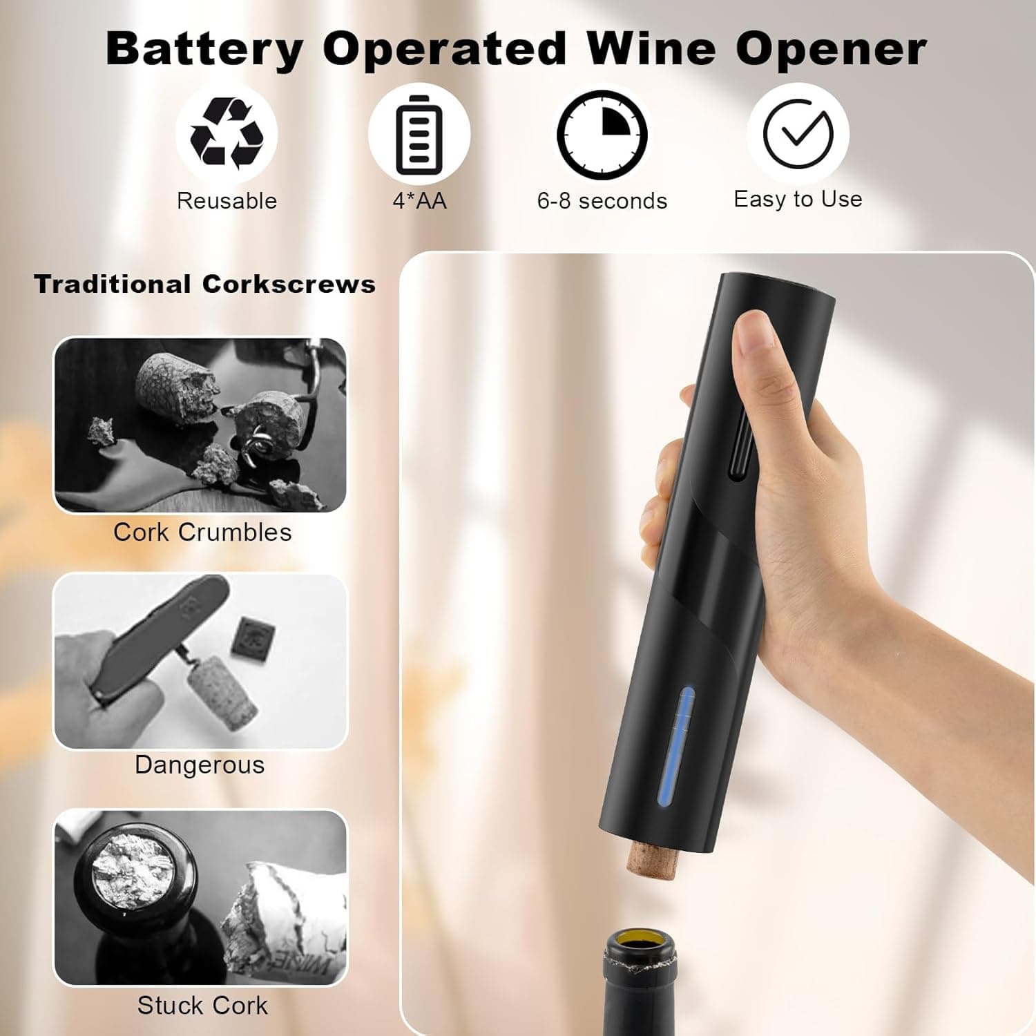COKUNST Electric Wine Opener thumbnail 4