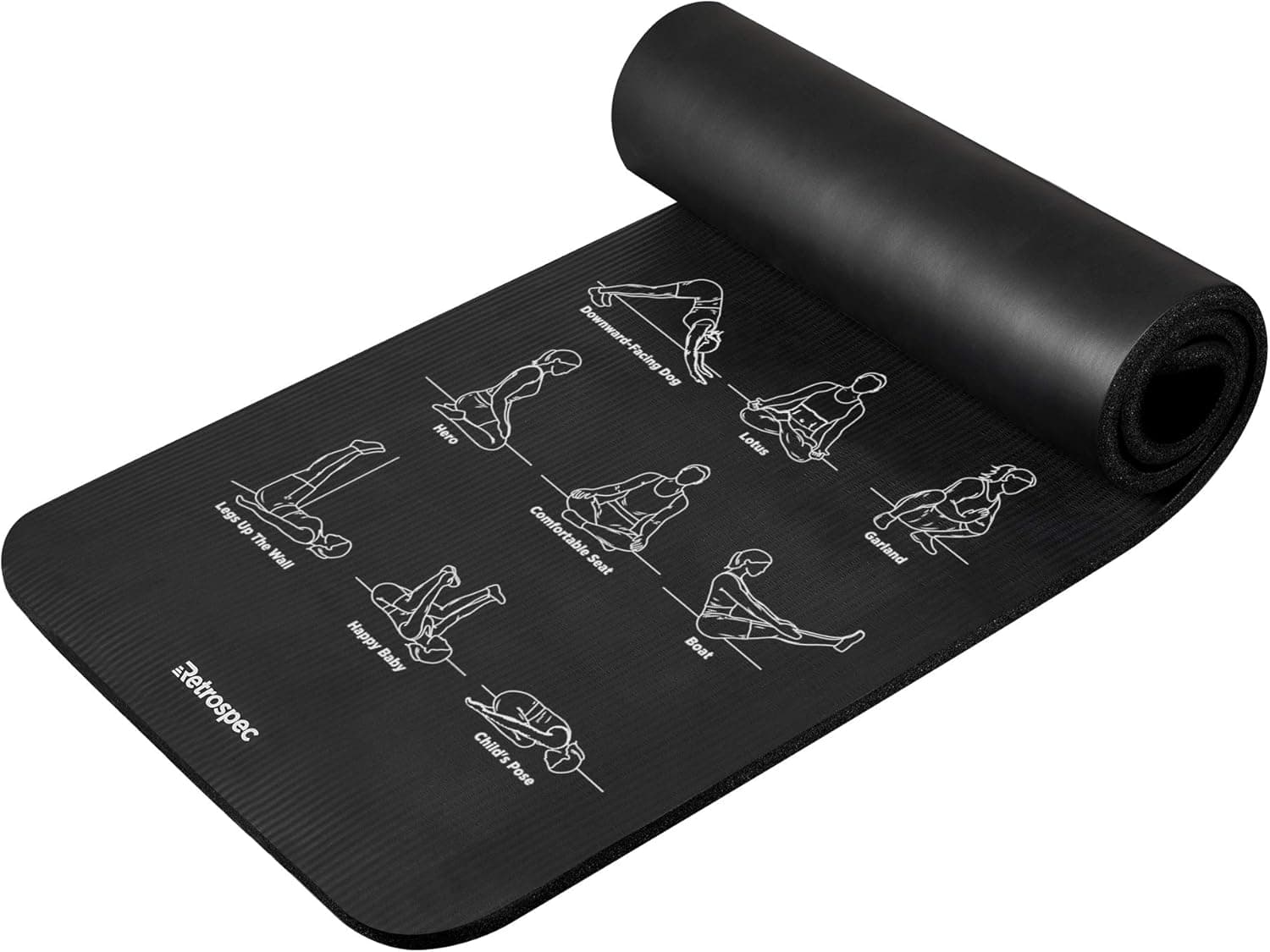 Retrospec Solana Yoga Mat 1 Inch thumbnail 3