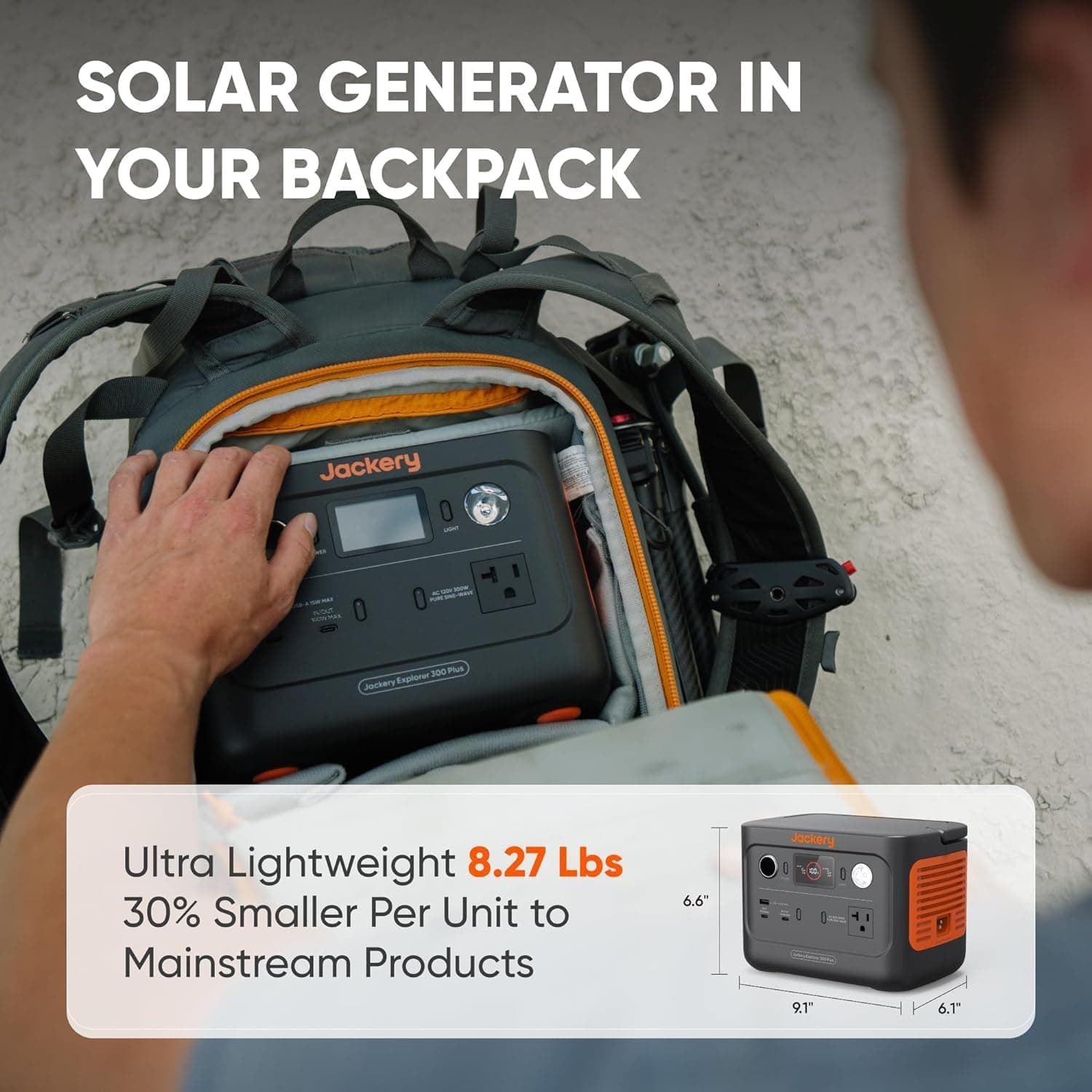 Jackery Explorer 300 Plus Portable Power Station thumbnail 3