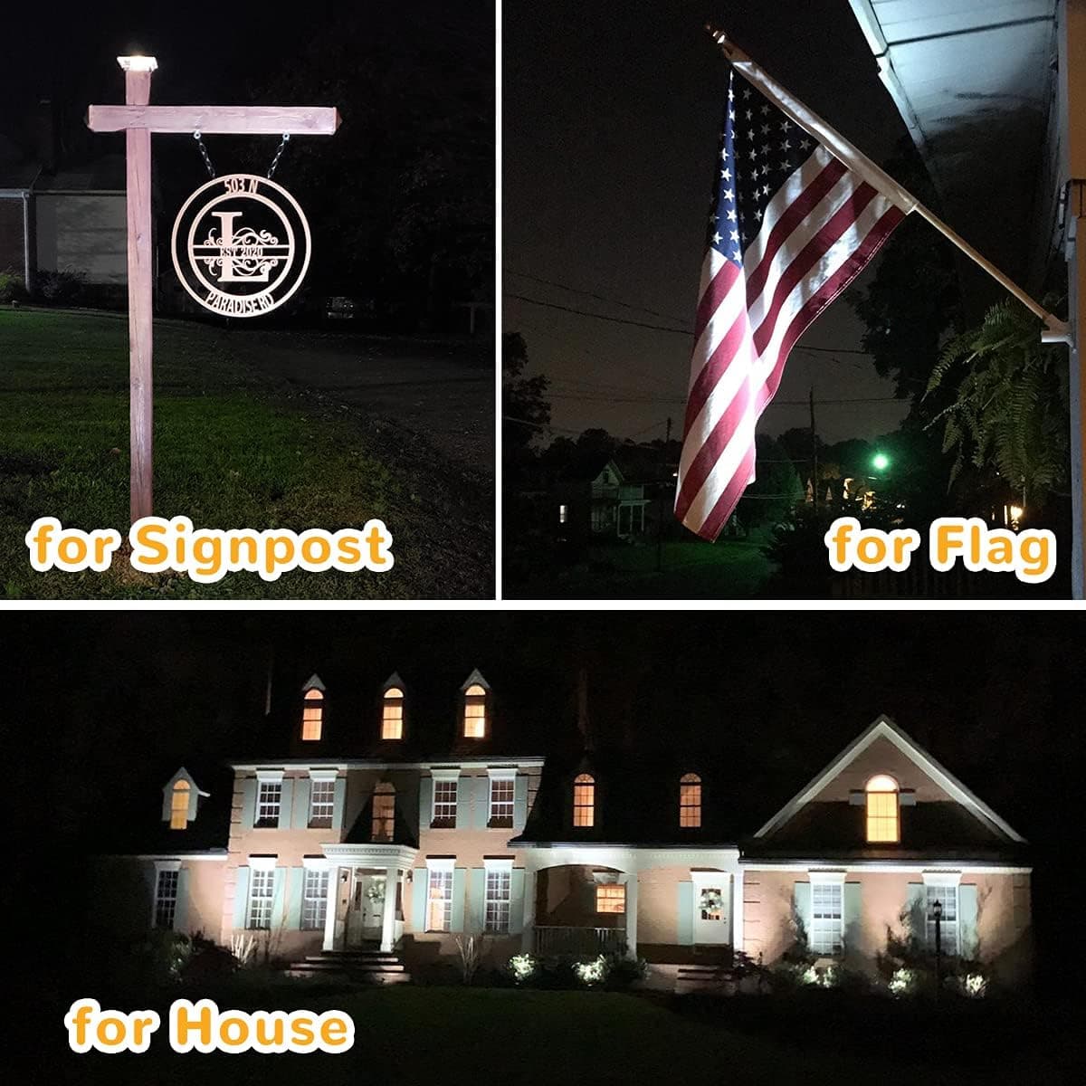 URPOWER Solar Lights Outdoor 2-in-1 Adjustable Spotlights thumbnail 5